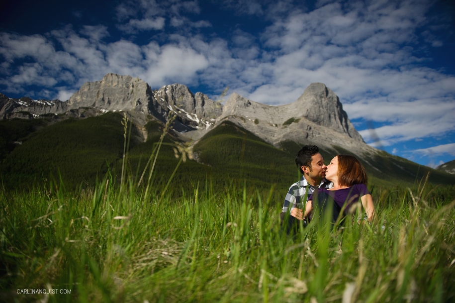 Warren & Lori + 1 // Rocky Mountains | Canmore Engagement Photographers | Canmore Maternity Photographers | Carlin Anquist Photography