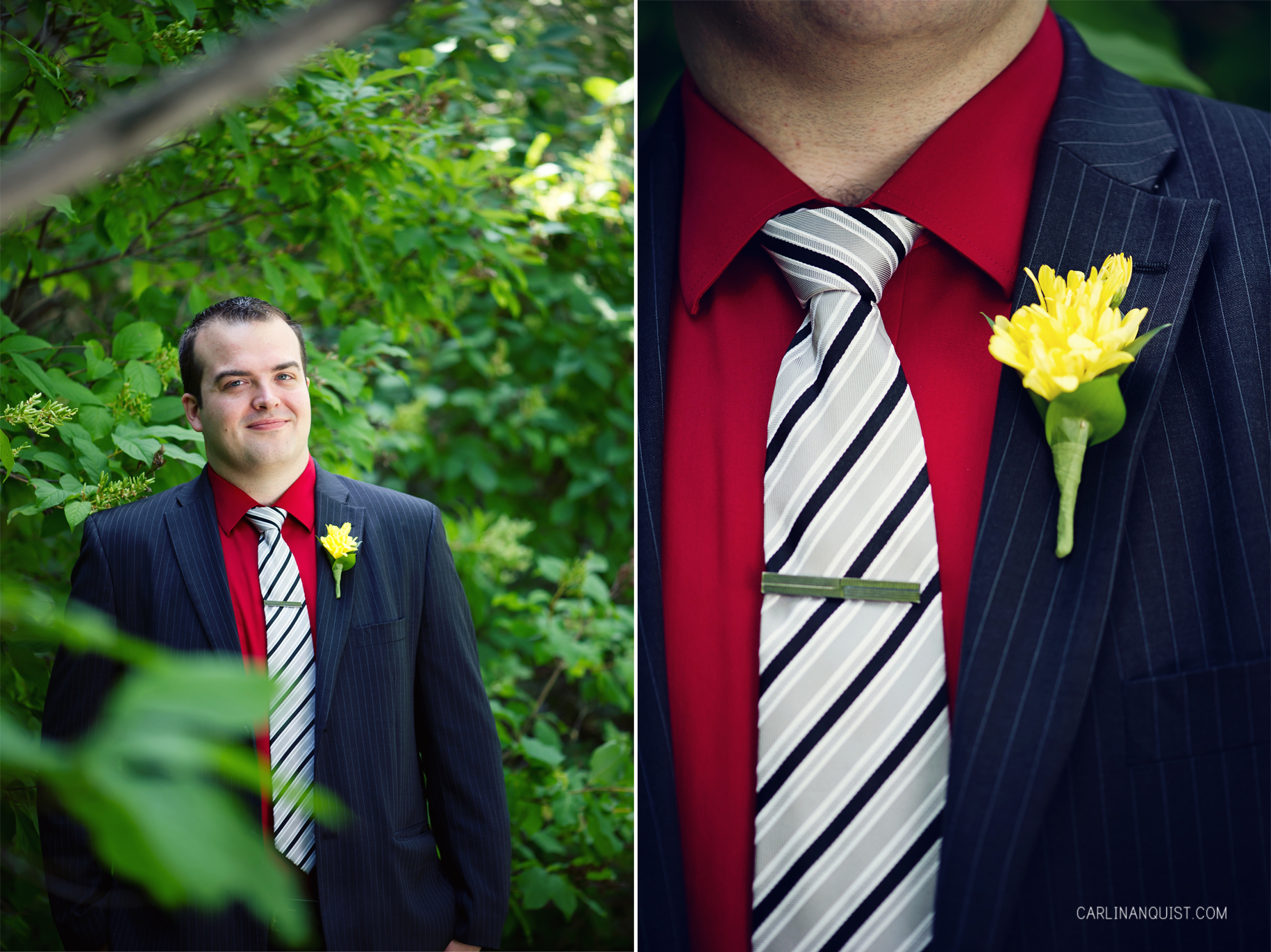 Patrick & Cindy Wedding // Groom | Red & Yellow | Saskatoon Wedding Photographer | Carlin Anquist Photography
