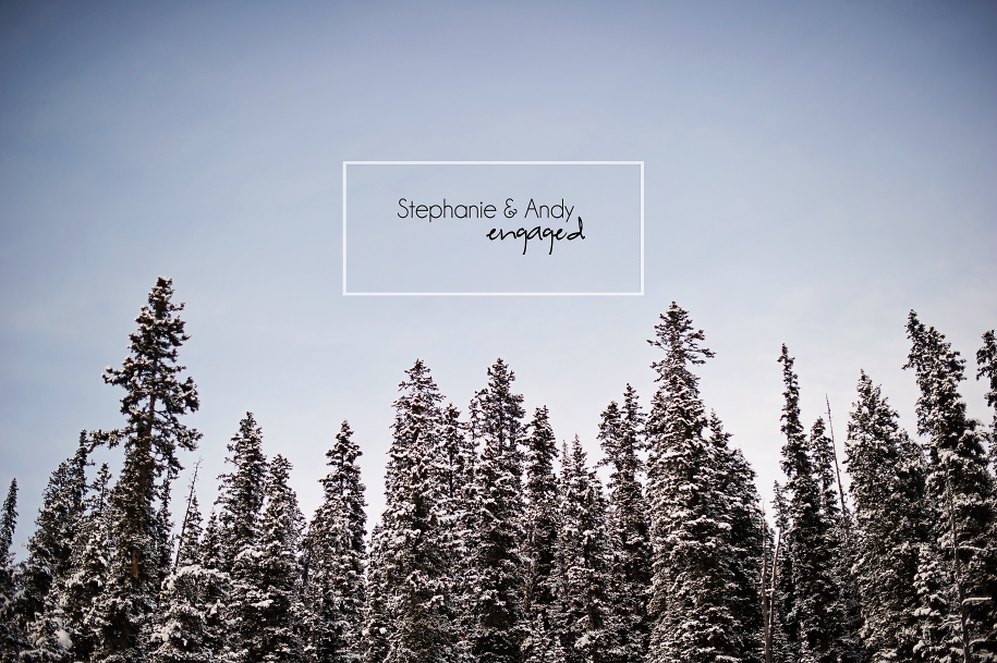 Stephanie + Andy {Engaged} Winter Engagement Photos | Lake Louise | Mountain Engagement Pictures | | Forest | Carlin Anquist Photography