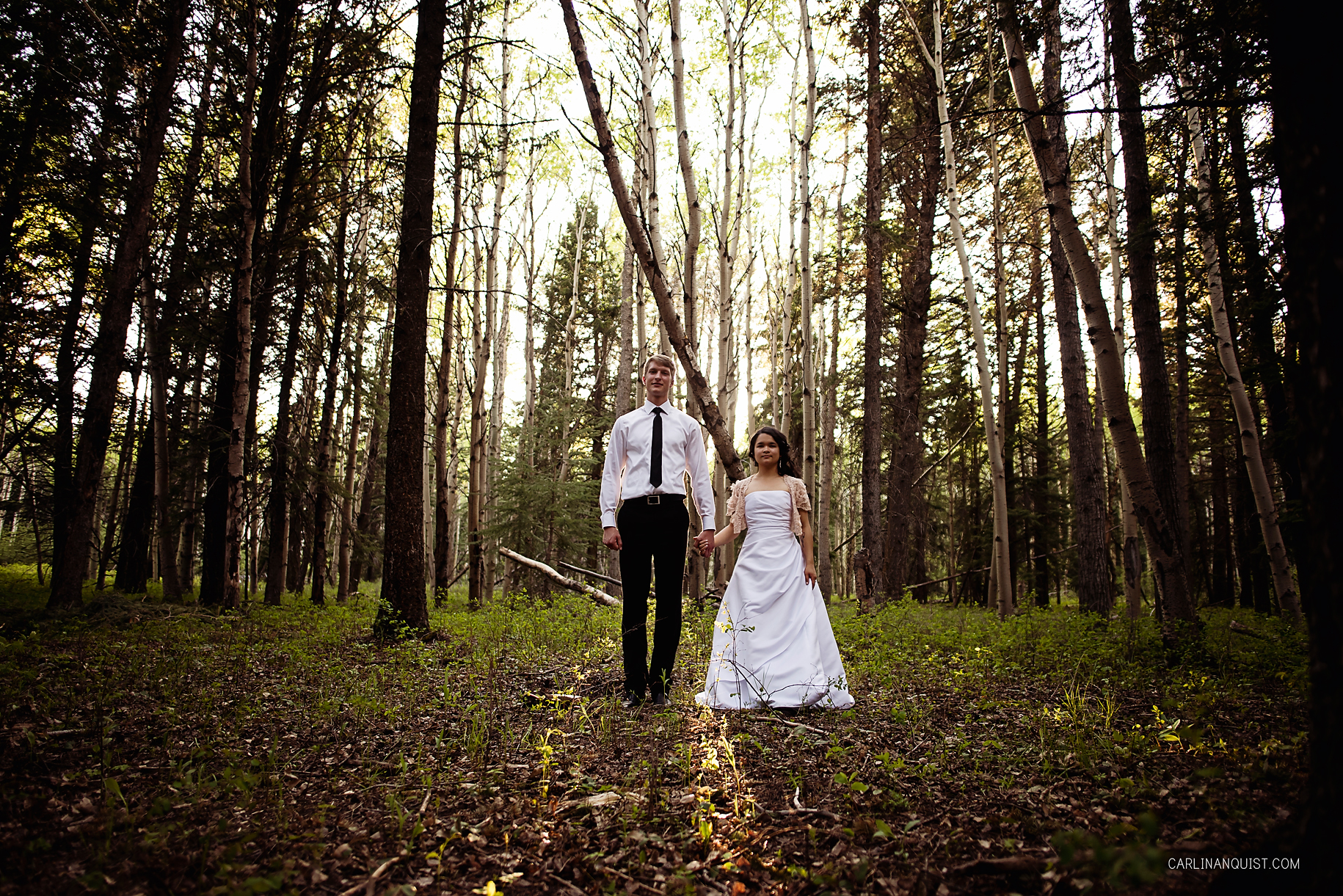 Sunset Wedding Photos | Crowsnest Pass Wedding Photographers | Carlin Anquist Photography