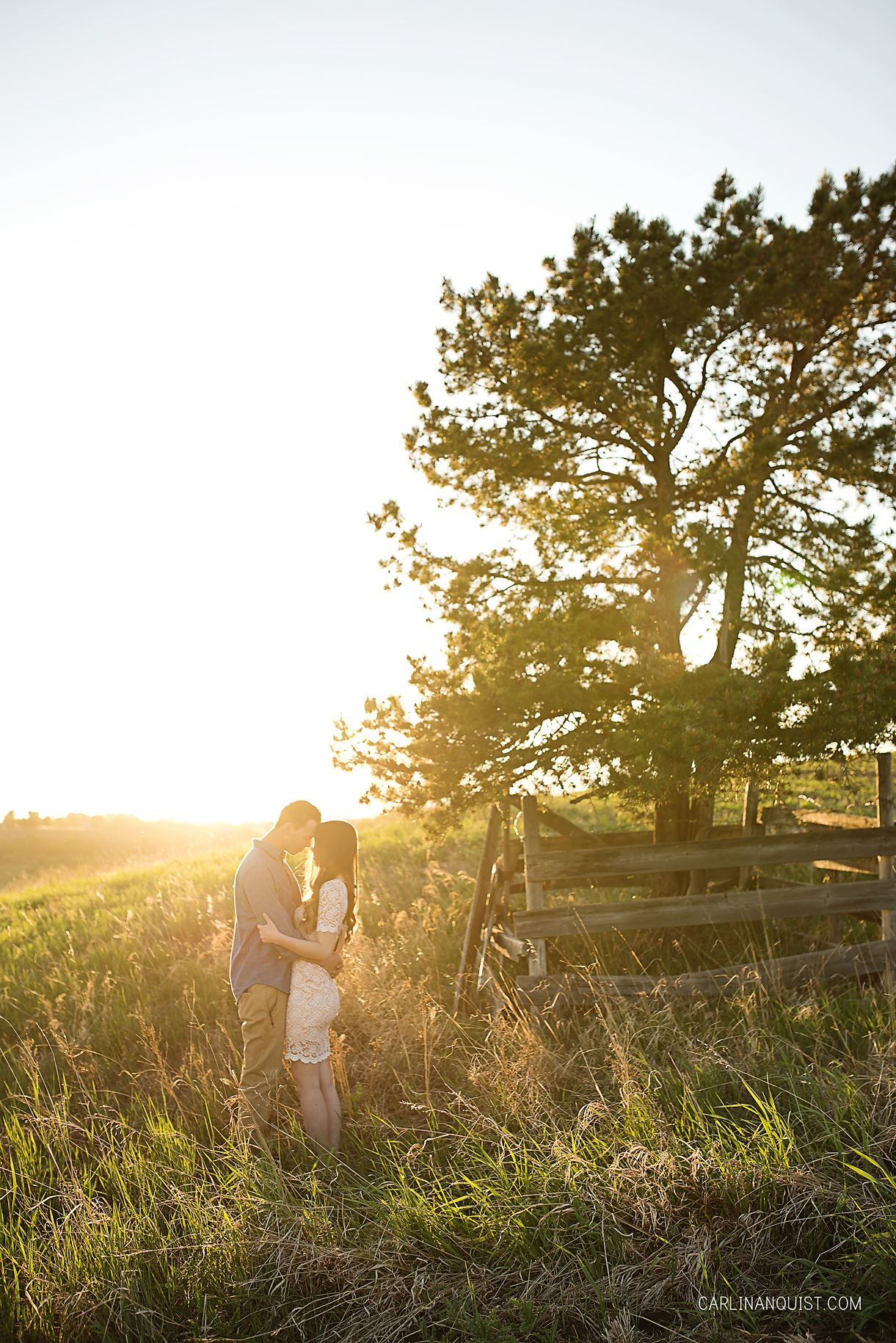 Sunset Engagement Photos | Calgary Wedding Photographers | Carlin Anquist Photography