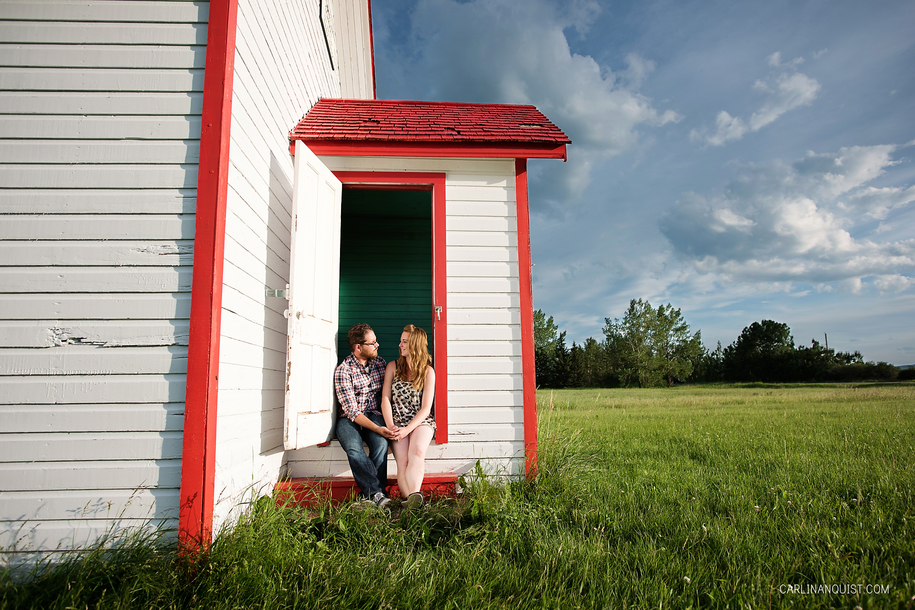 Red Deer Lake School Engagement Photos | Carlin Anquist Photography