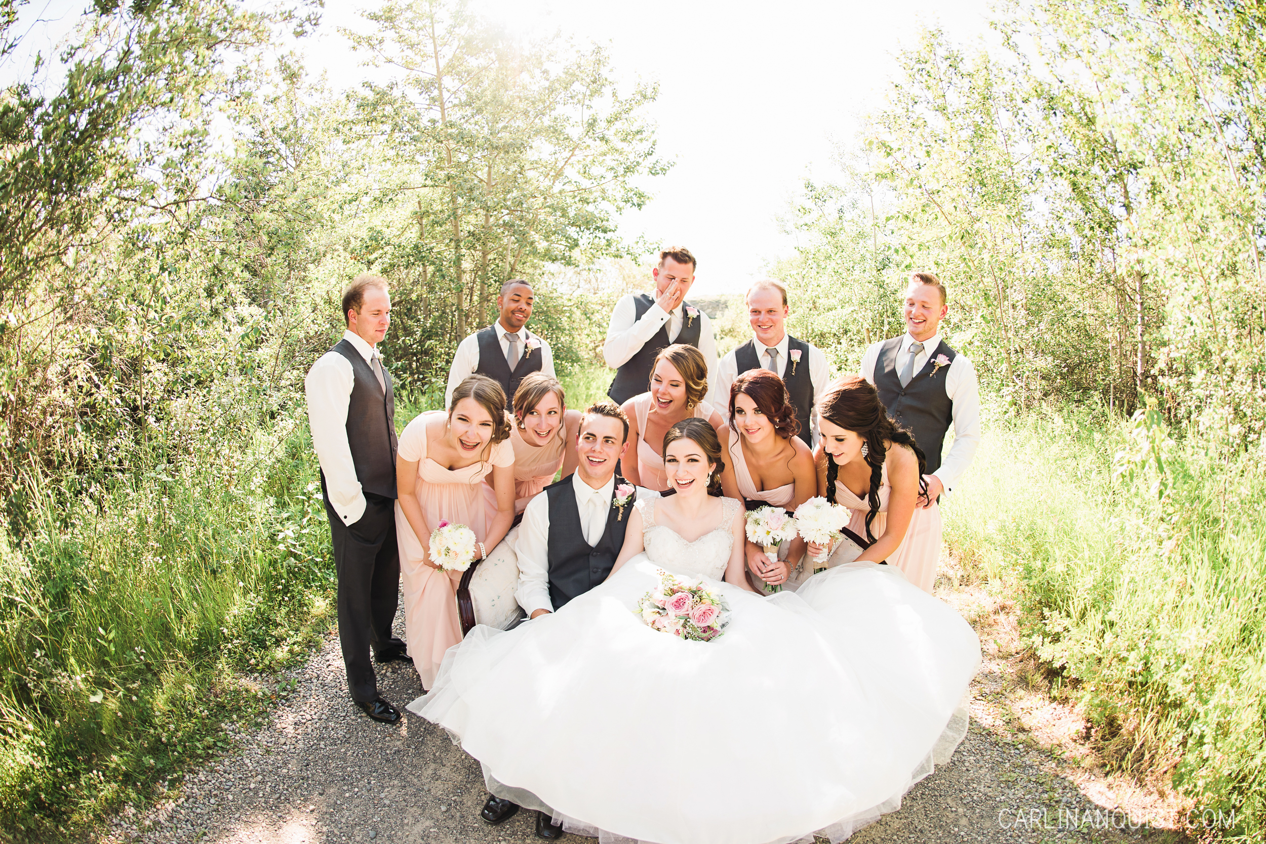Fun Bridal Party Photos | Carlin Anquist Photography