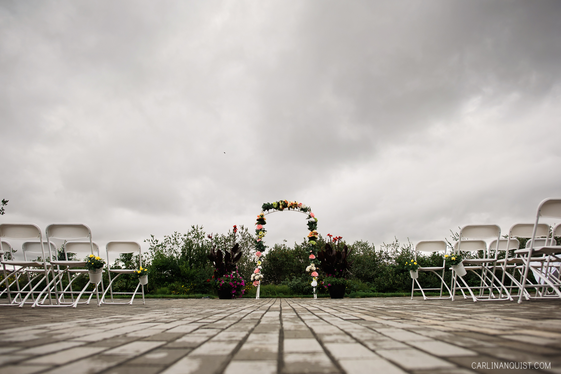 Ceremony Venue | Floral Archway | Hamptons Golf Club Wedding Photographer