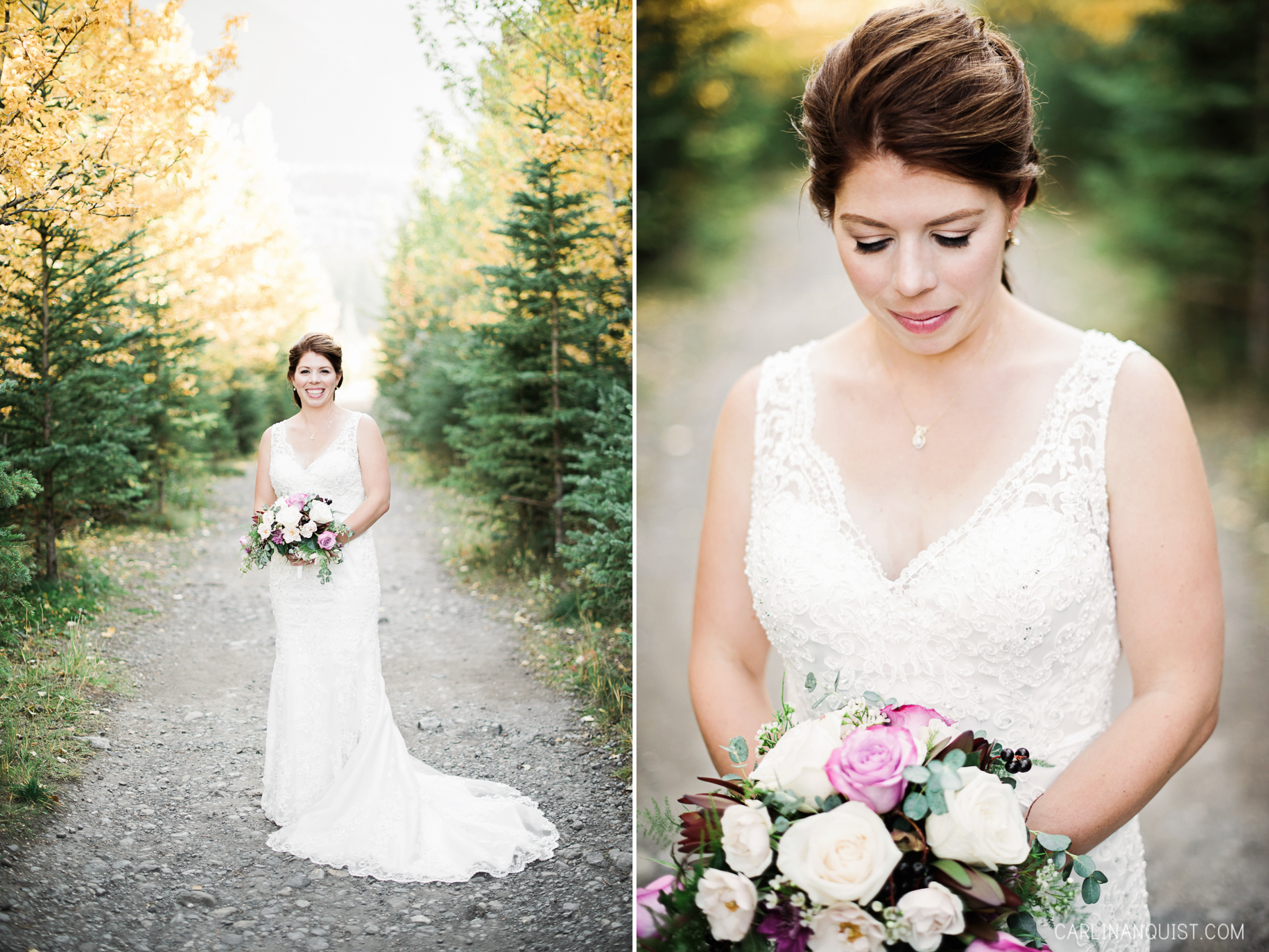 Bridal Portrait | Canmore Nordic Centre Wedding