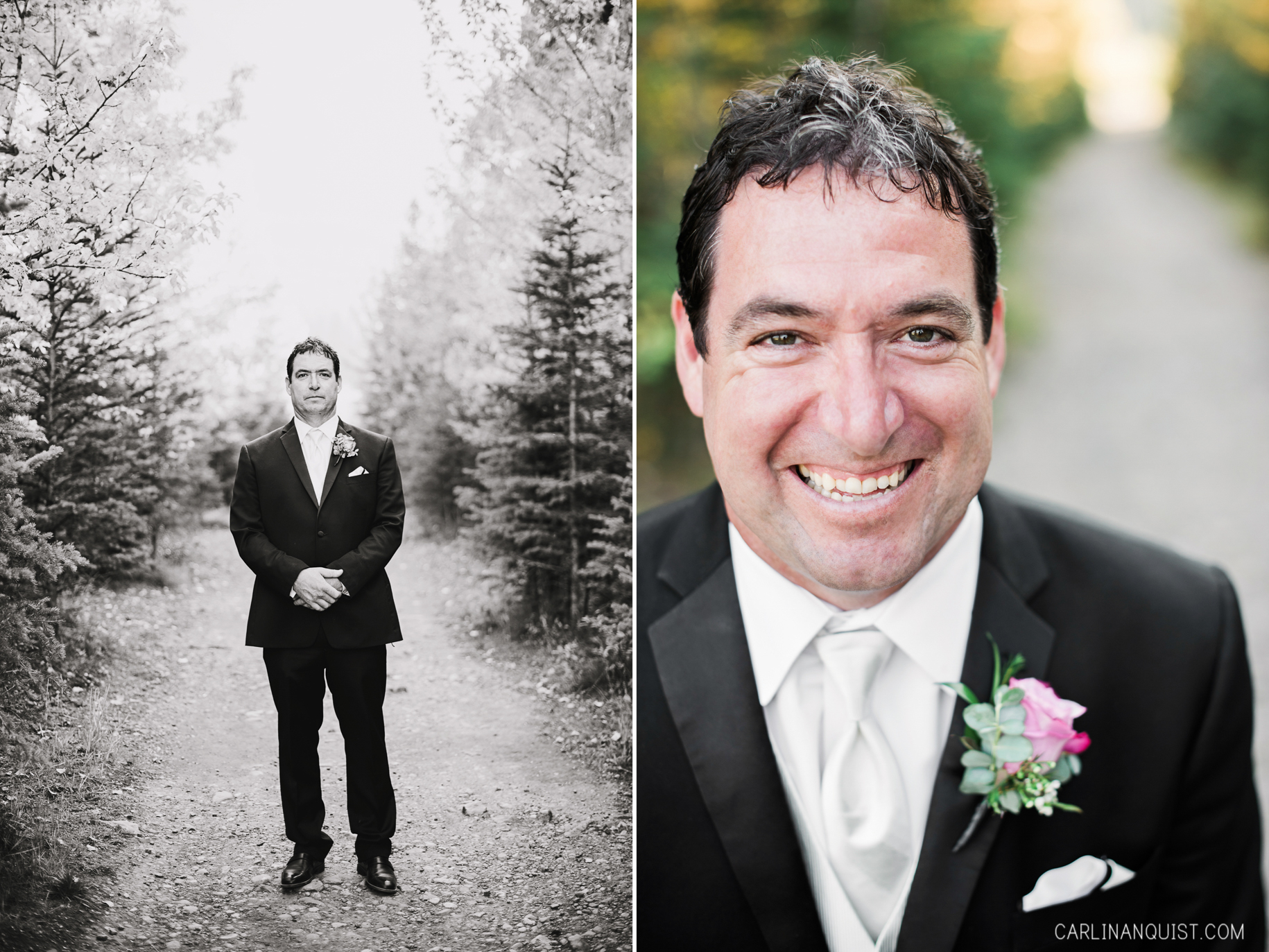 Groom Portrait | Canmore Nordic Centre Wedding