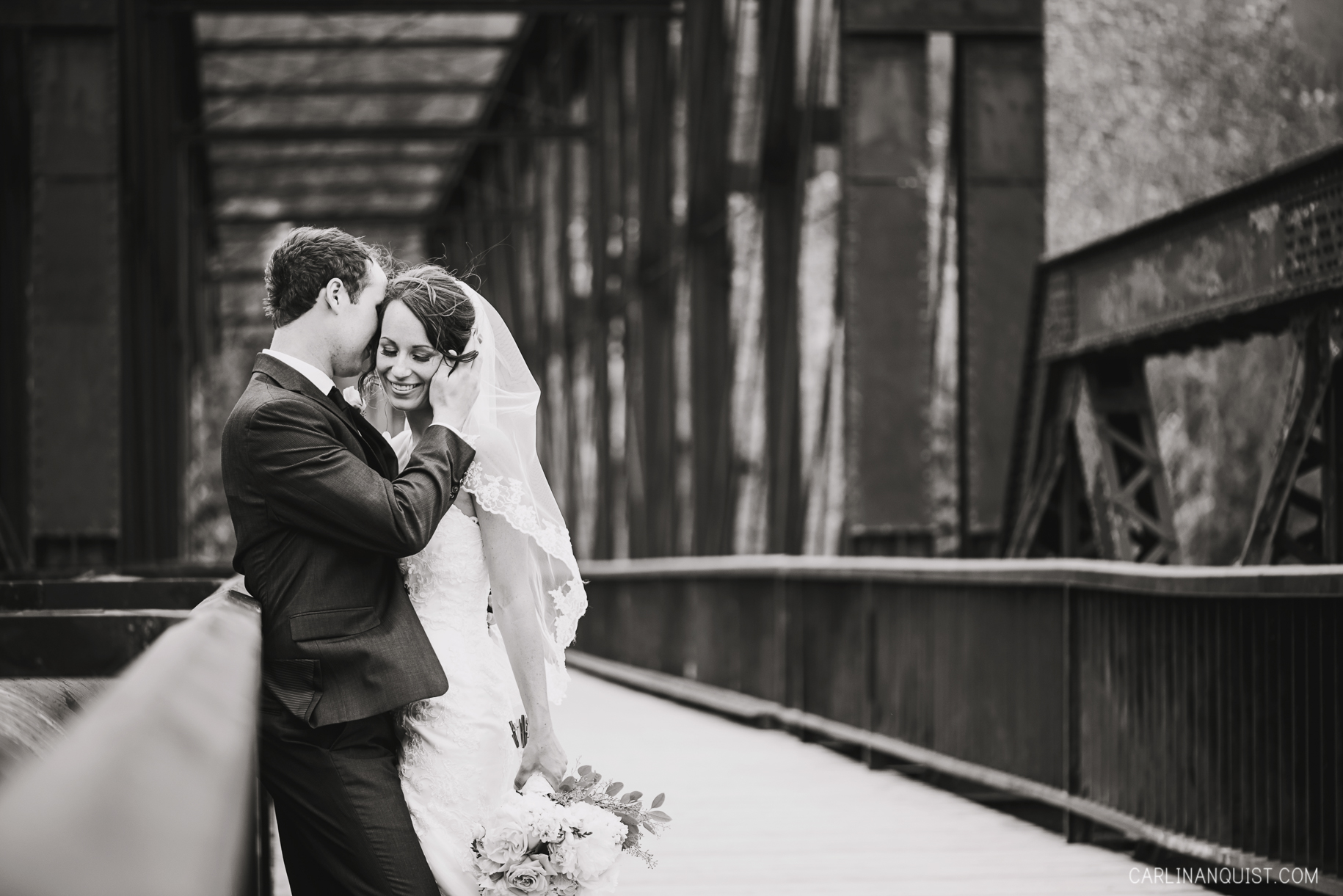 Train Bridge | Canmore Wedding Photographers