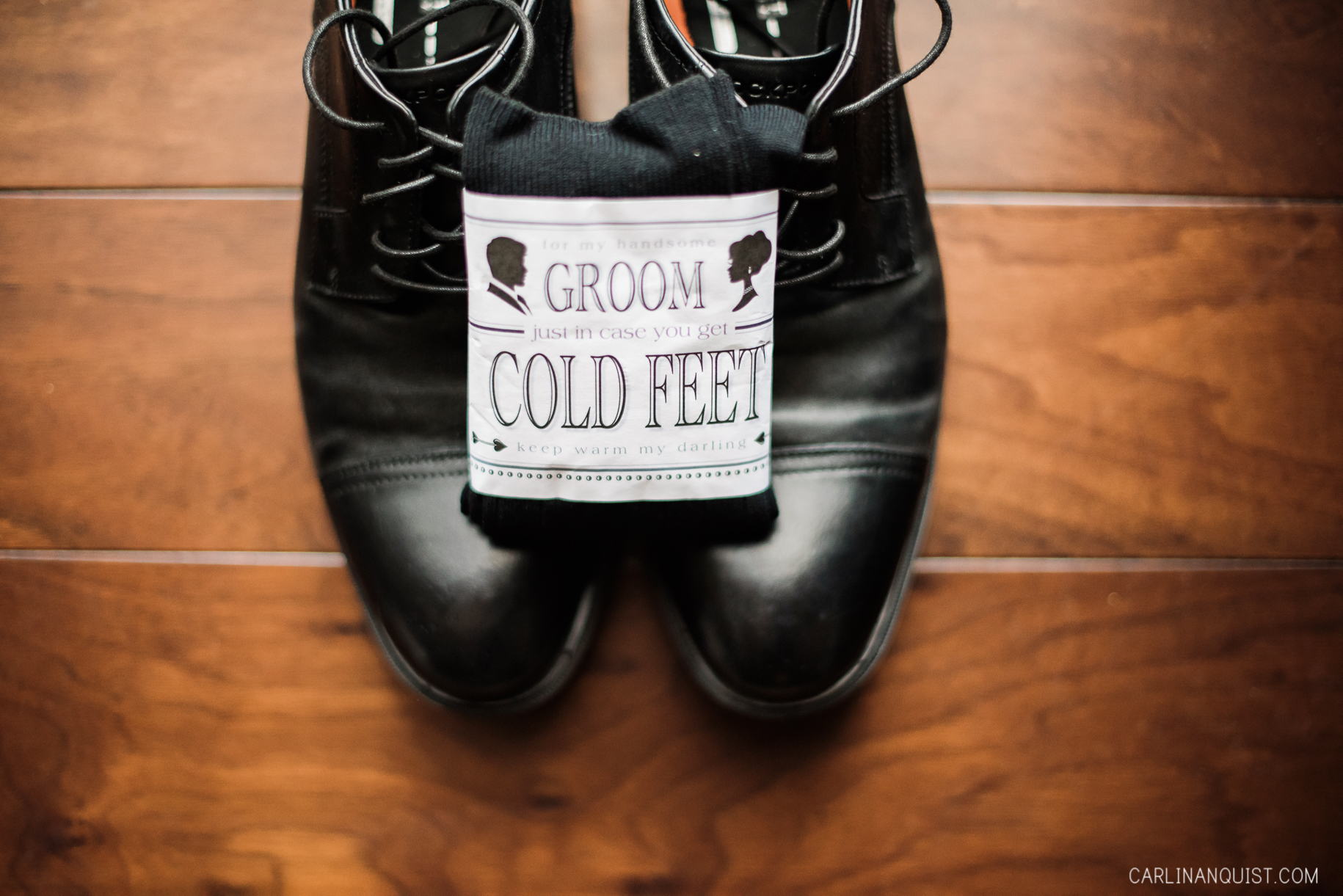Groom Cold Feet | Socks | Canmore Wedding Photographers