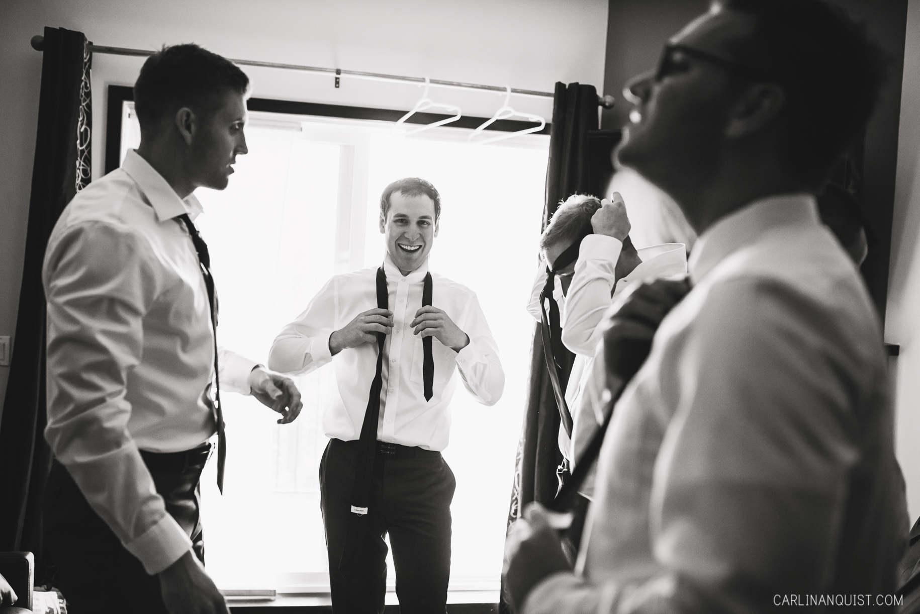 Groomsmen Getting Ready | Canmore Wedding Photographers