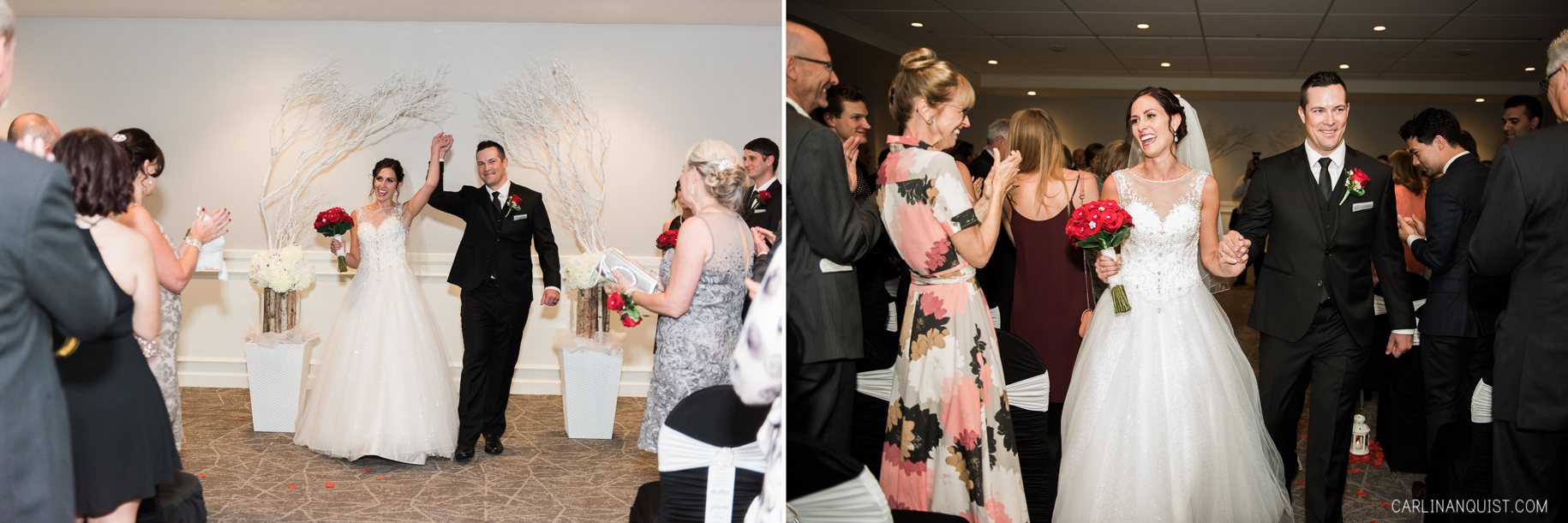 Wedding Recessional | Calgary Winter Club Wedding Photographer