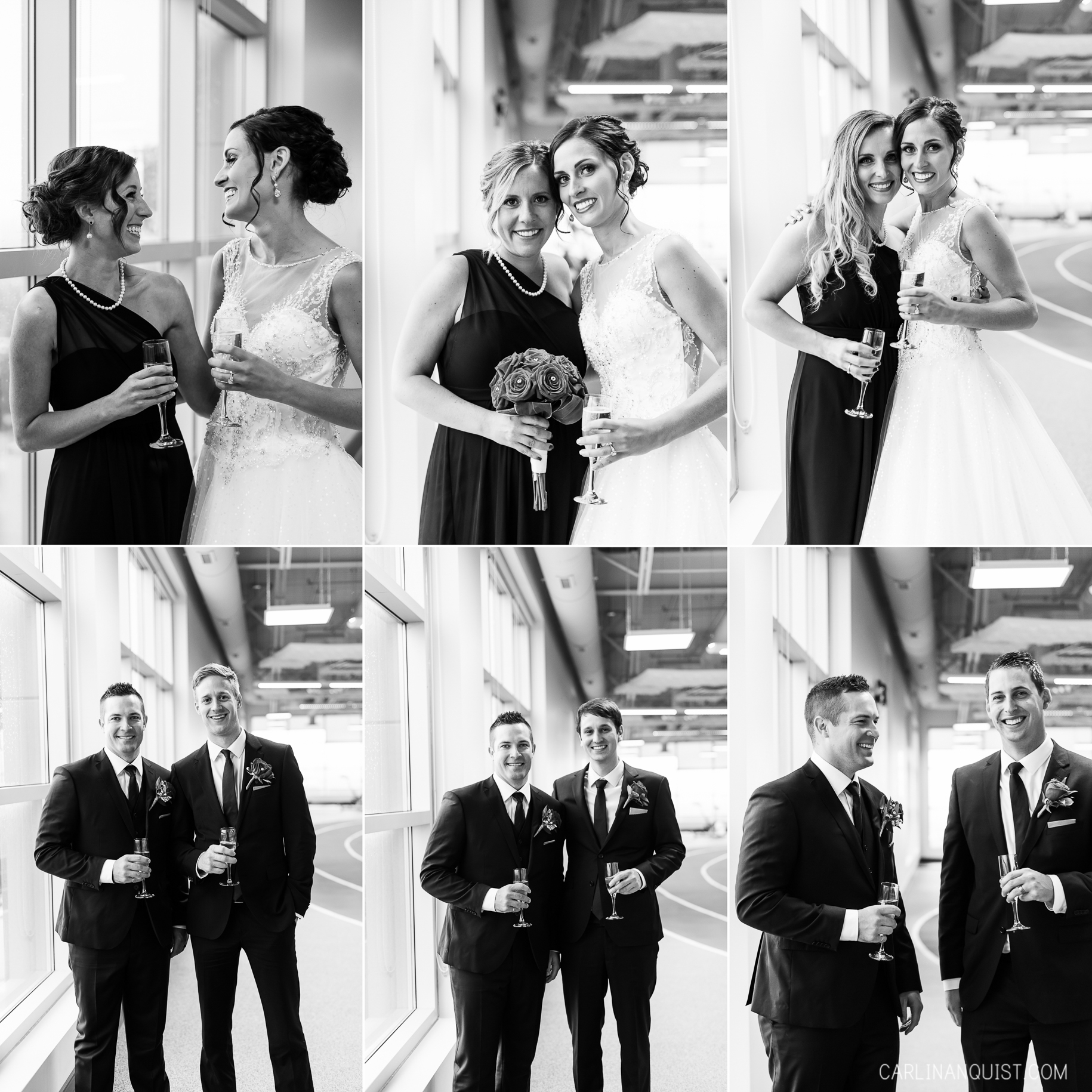 Bridal Party | Calgary Winter Club Wedding Photographer