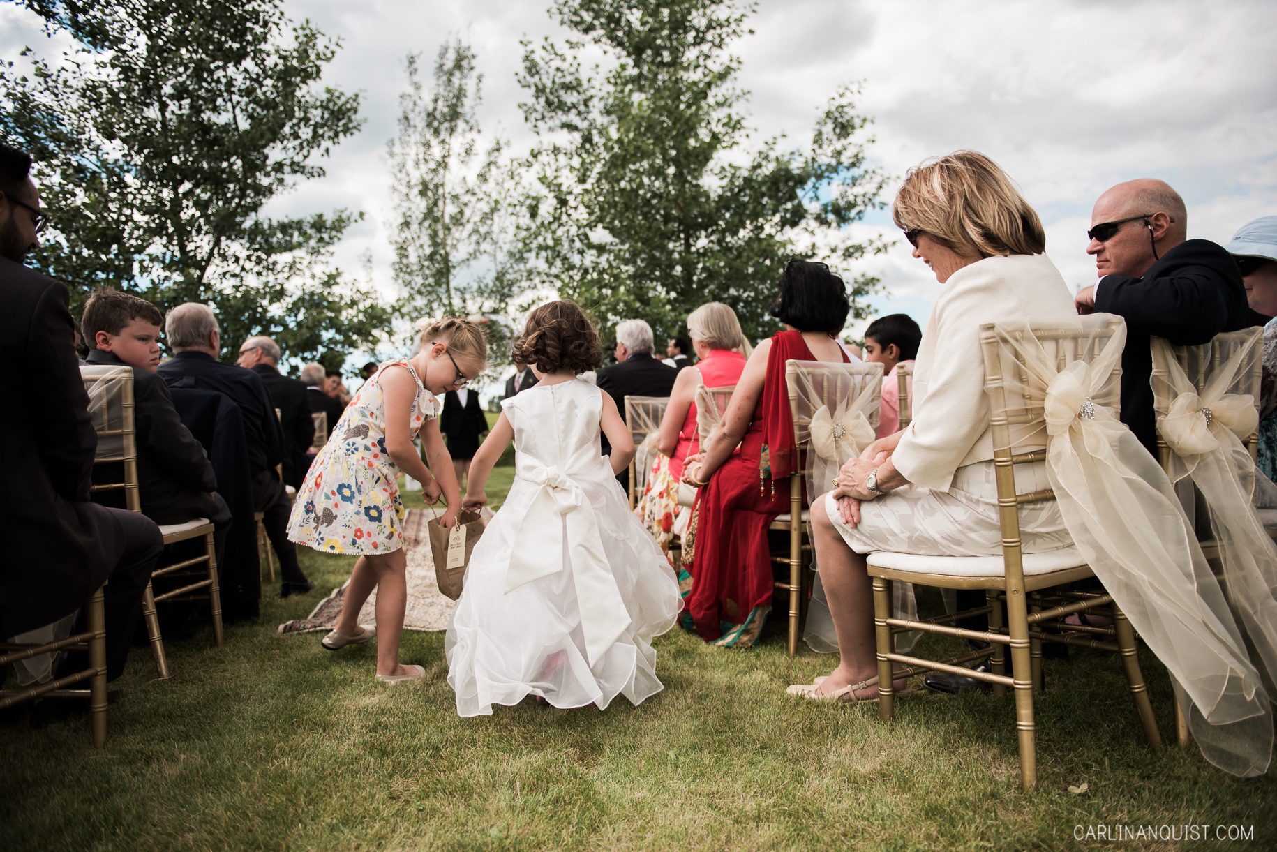 Flower Girls | Calgary Acreage Wedding