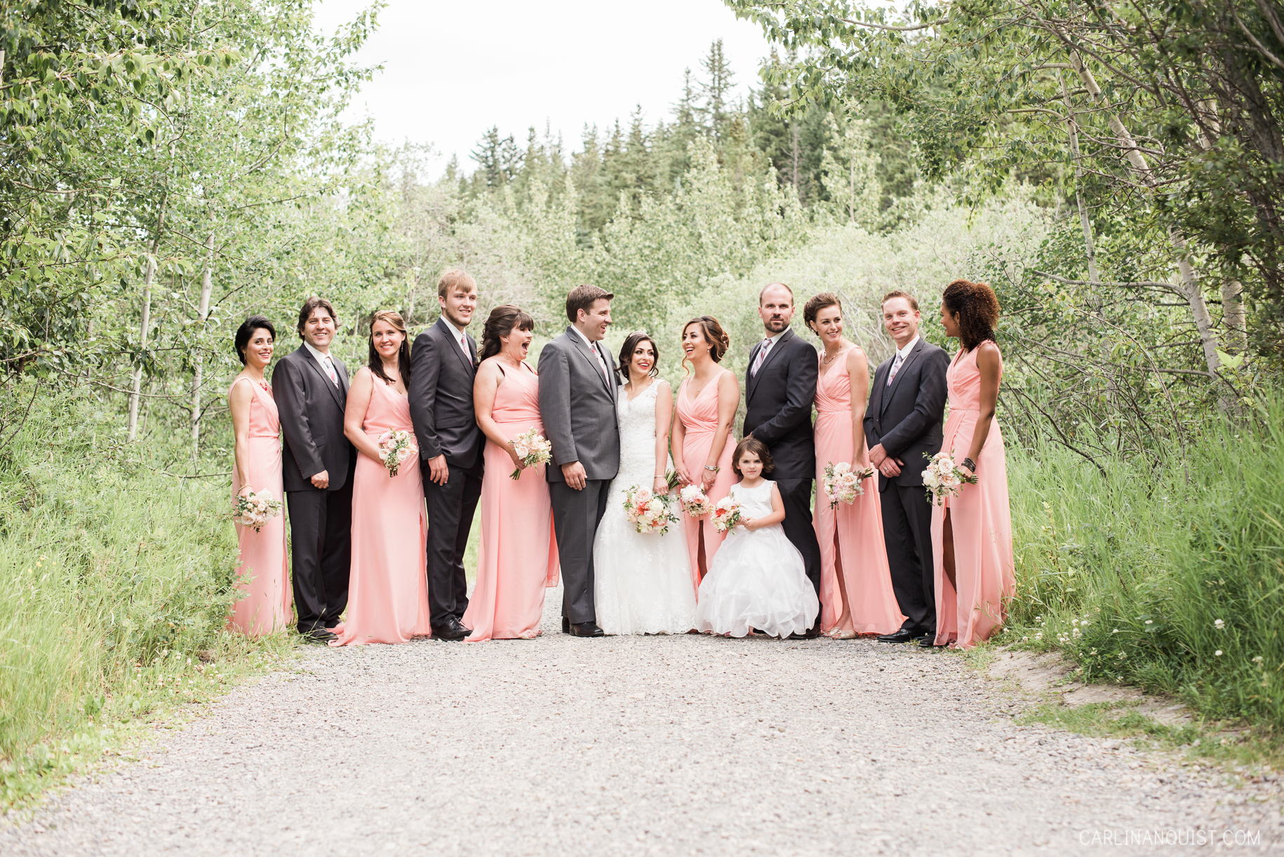 Bridal Party Photos | Calgary Acreage Wedding