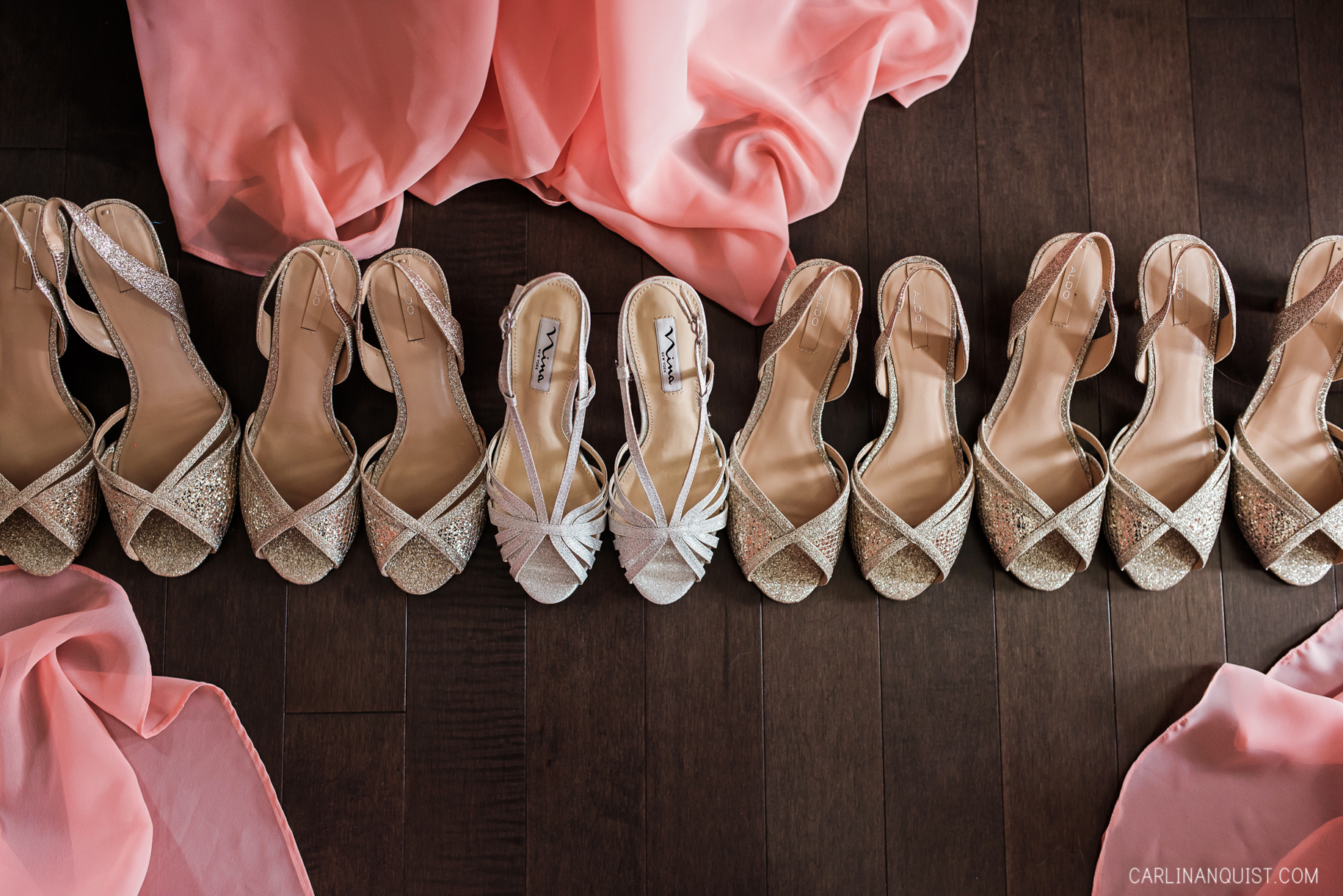 Bridesmaids Shoes | Calgary Acreage Wedding
