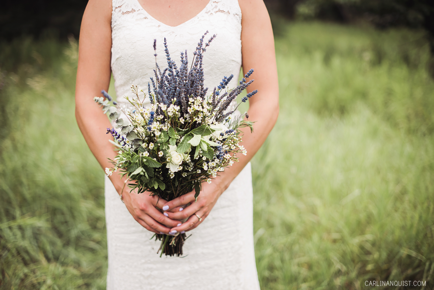 Lavender & Sage Bridal Bouquet | Calgary Wedding Photographer