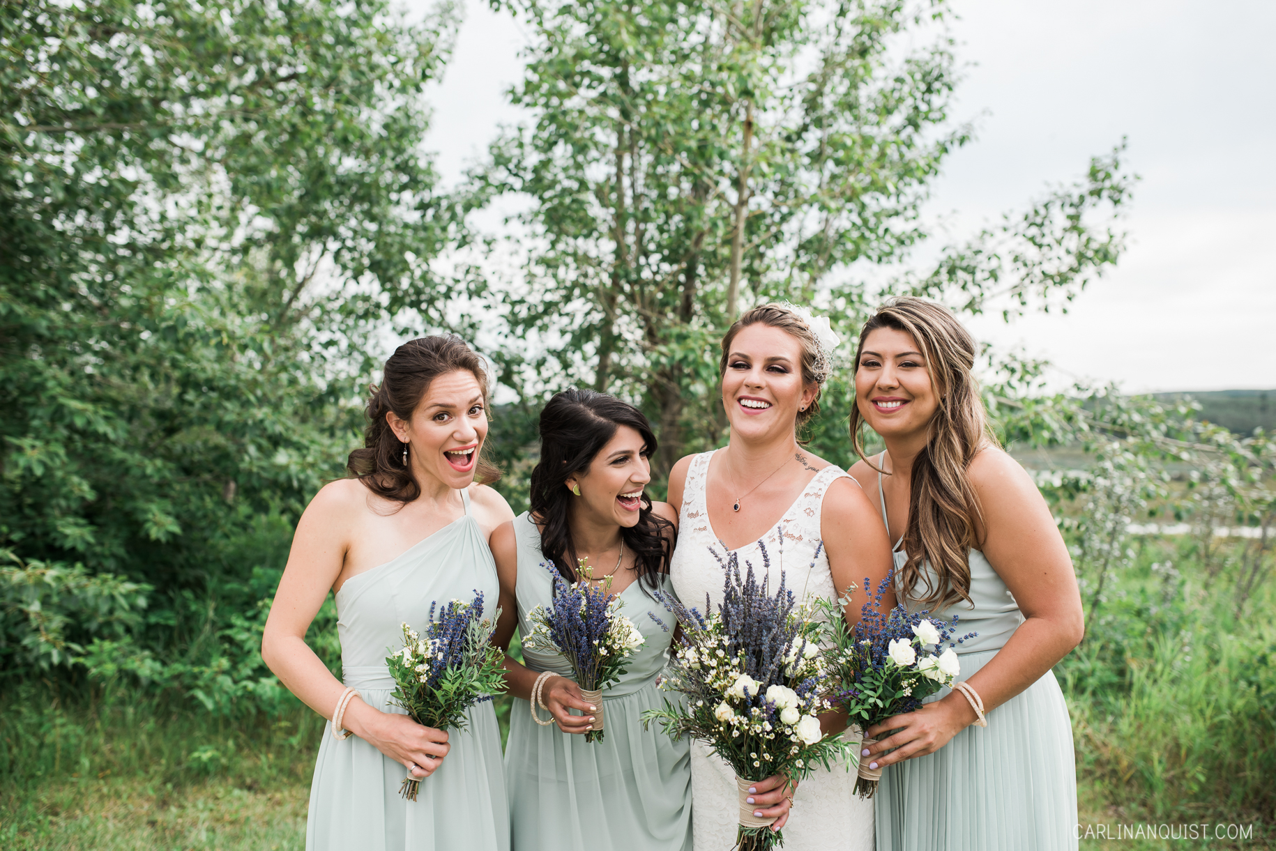 Sage Bridesmaids Dresses | Calgary Wedding Photographer