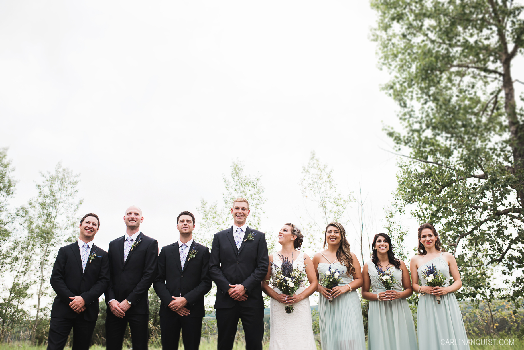 Lavender & Sage Bridal Party | Calgary Wedding Photographer
