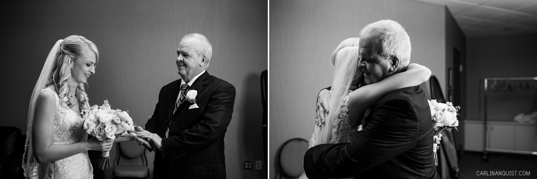 First Look with Dad | Cochrane Wedding Photographer