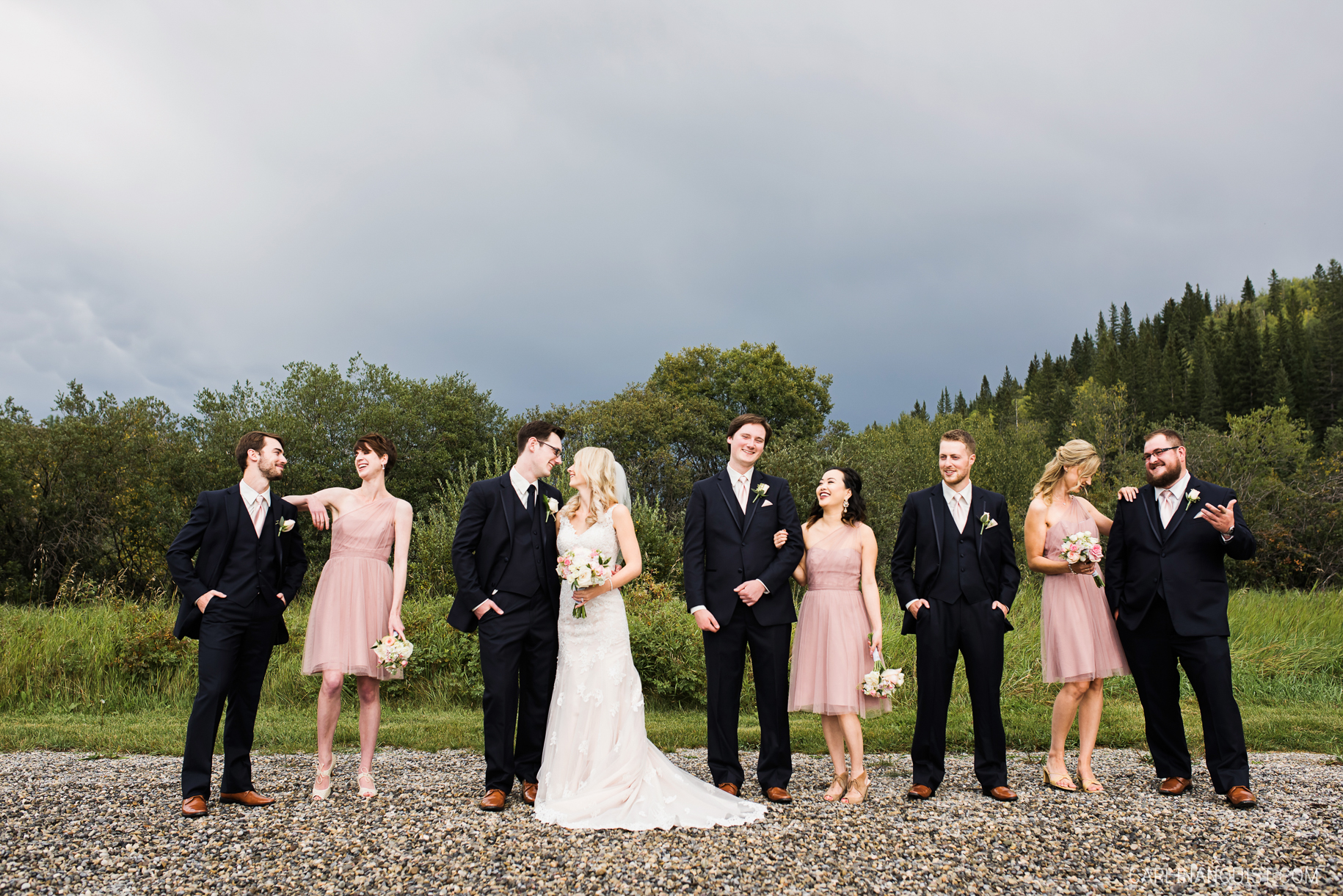 Blush Wedding Colours | Cochrane Wedding Photographer