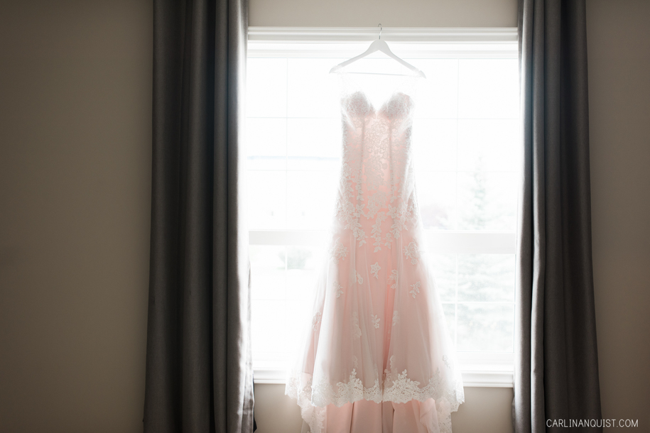 Stella York Blush Gown | Cochrane Wedding Photographer