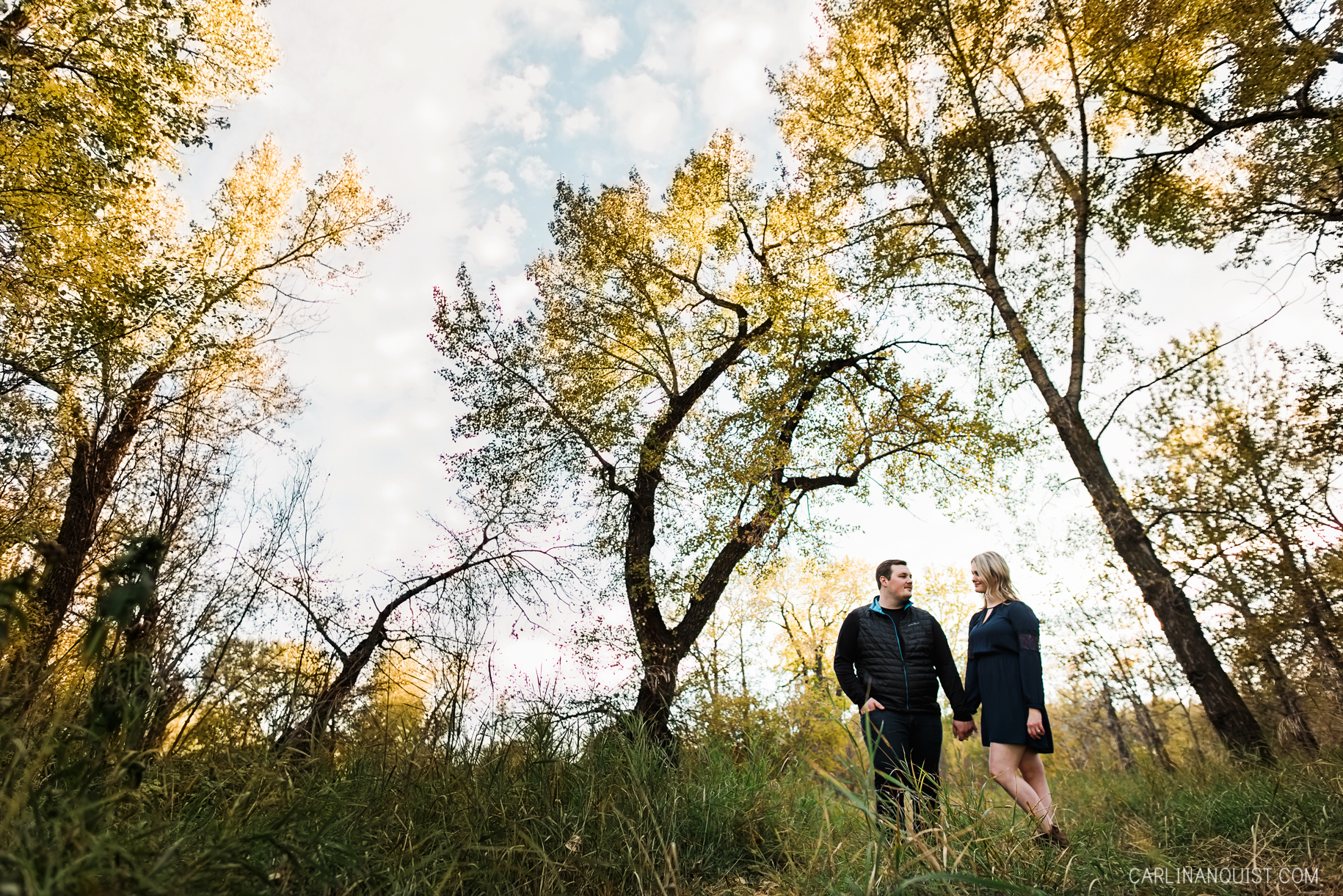 Fall Engagement Photos in Calgary, AB