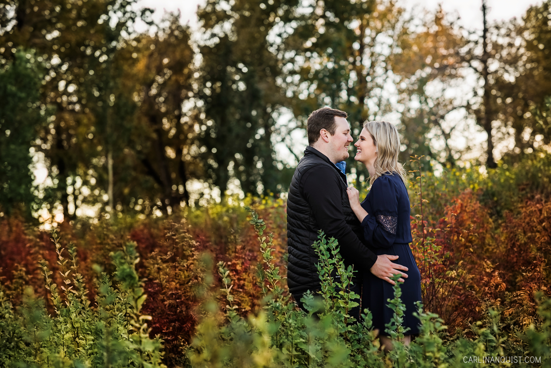 Fall Engagement Photos in Calgary, AB