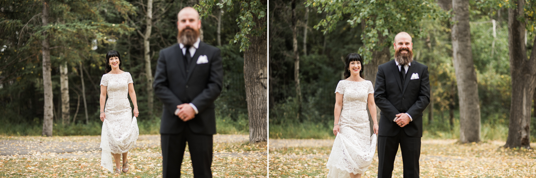 First Look Photos | Calgary Wedding Photographers