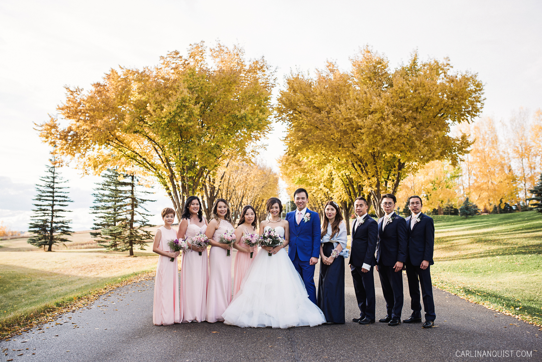 Bridal Party at Pinebrook Golf Course