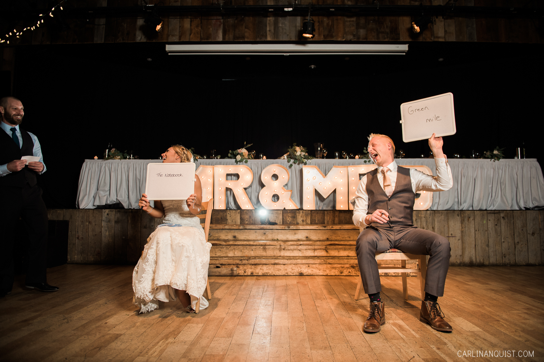 The Newlywed Game | Cornerstone Theatre Canmore Wedding Photos