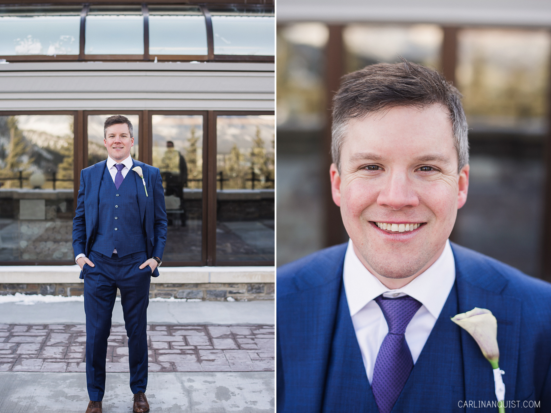 Groom Portrait | Banff Springs Wedding Photographer