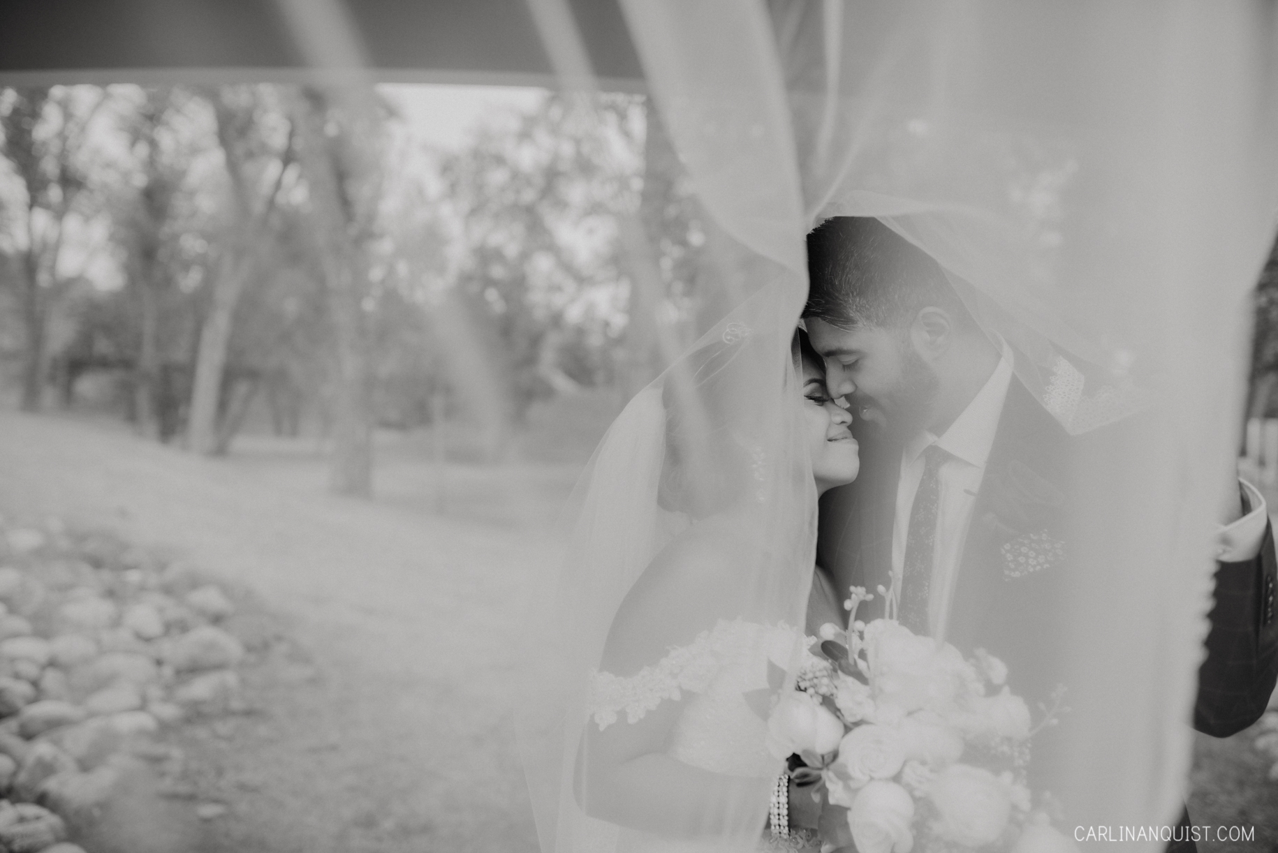 Bride & Groom Portraits - Catholic/Sikh Wedding Photographer Calgary
