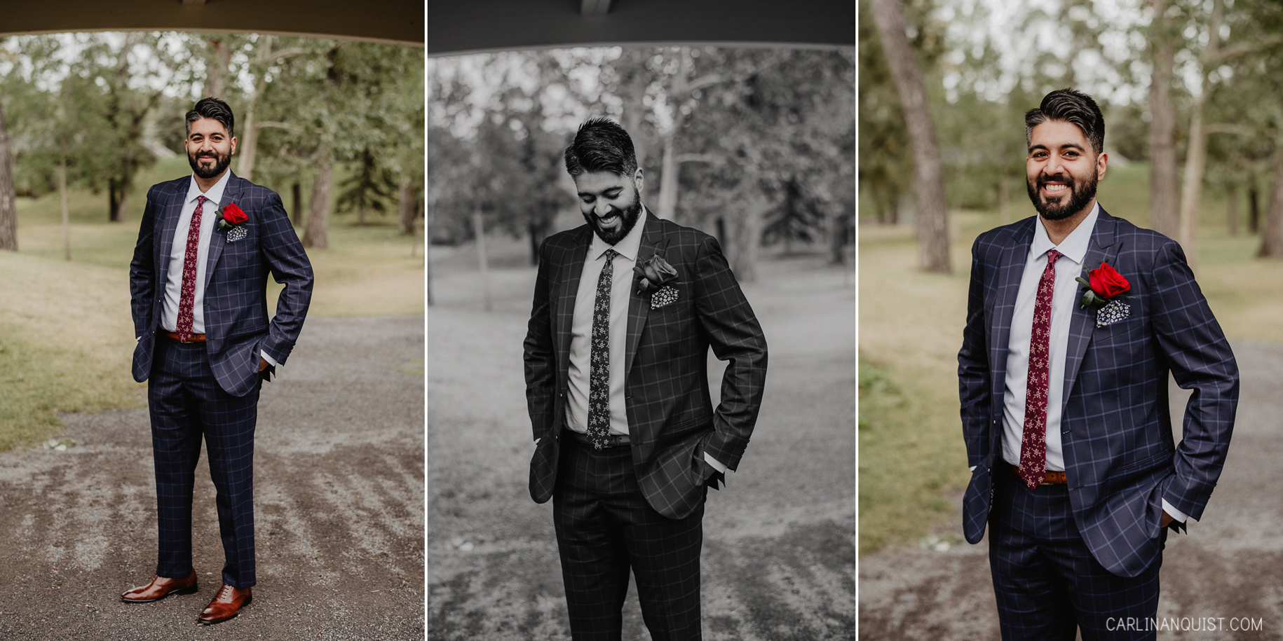 Groom Portraits - Bride & Groom Portraits - Catholic/Sikh Wedding Photographer Calgary