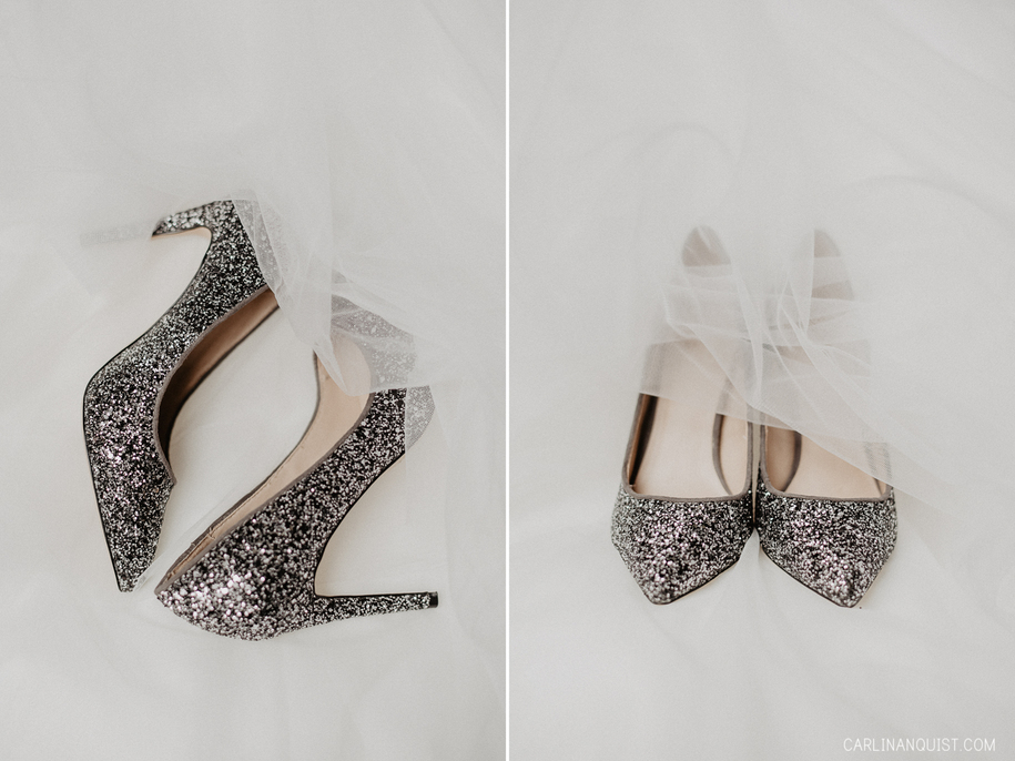 Sparkly Wedding Shoes | The Lake House Wedding Photographer