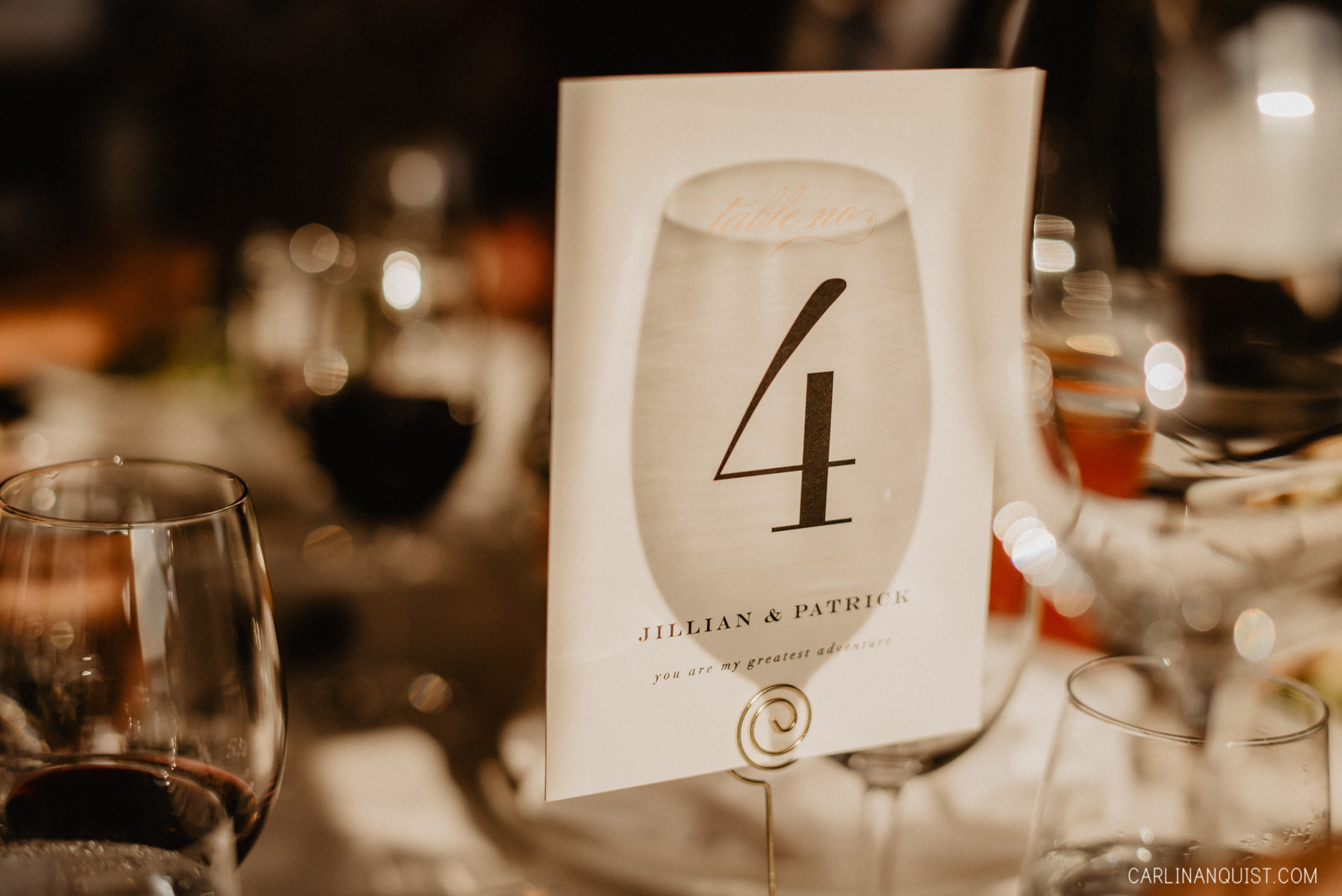 Table Numbers | Sirocco Golf Club Wedding Photographer