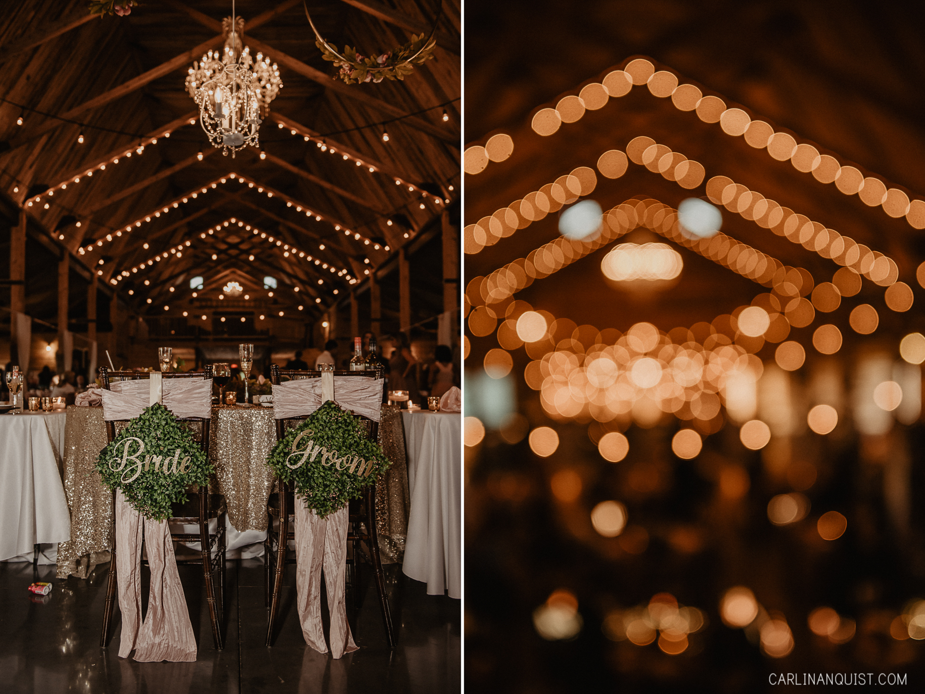 Reception Decor | Willow Lane Barn Wedding Photos
