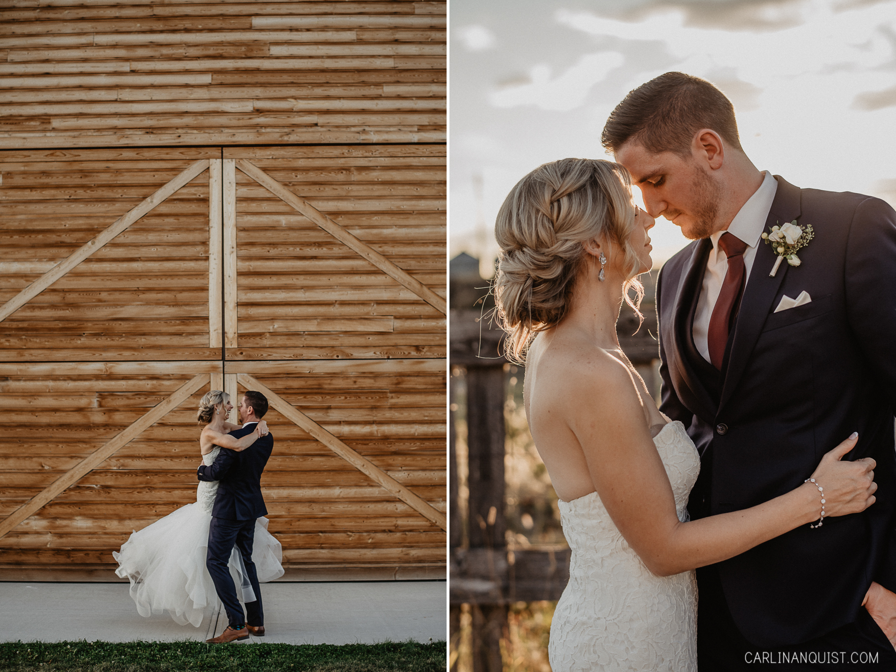 Sunset Portraits | Willow Lane Barn Wedding Photos