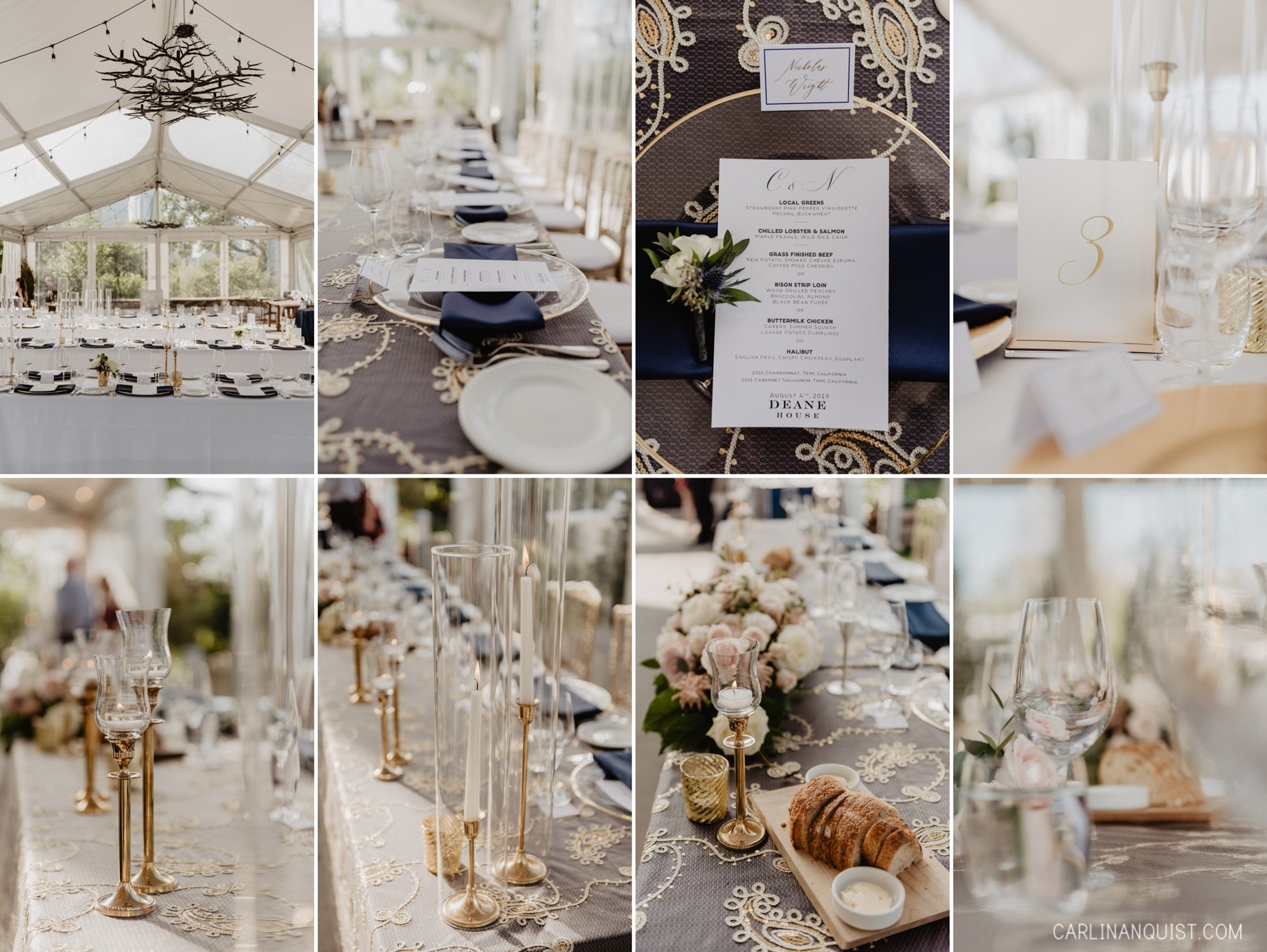 Reception Decor | Deane House | Lynn Fletcher Weddings