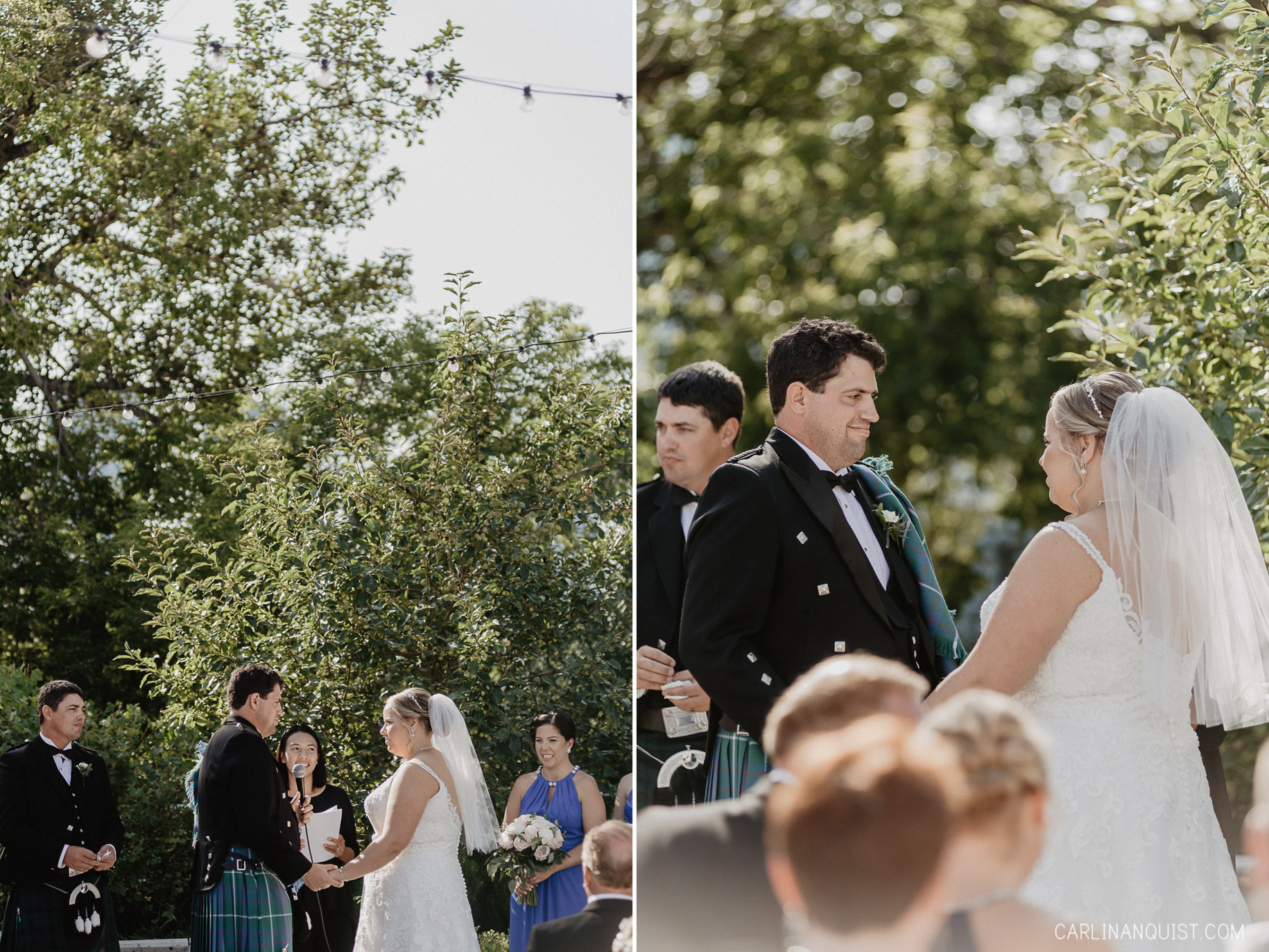 Bride & Groom Vows at Deane House