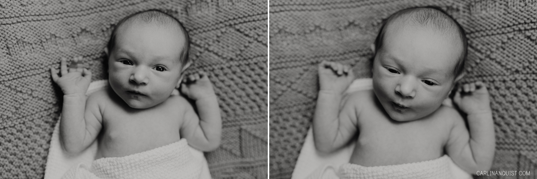Black & White Newborn Portrait
