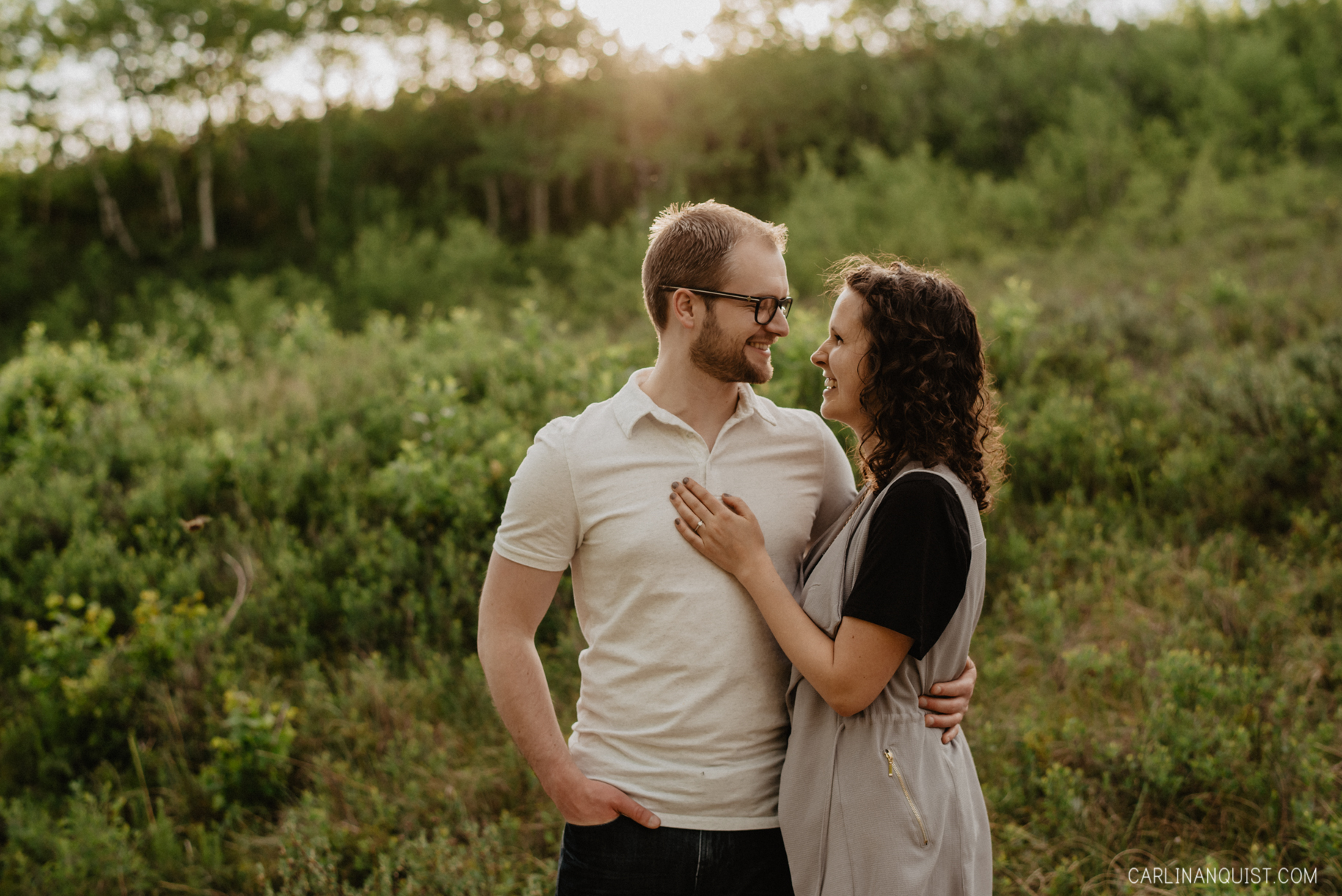 Romantic Engagement Photography at Glenbow Ranch Provincial Park