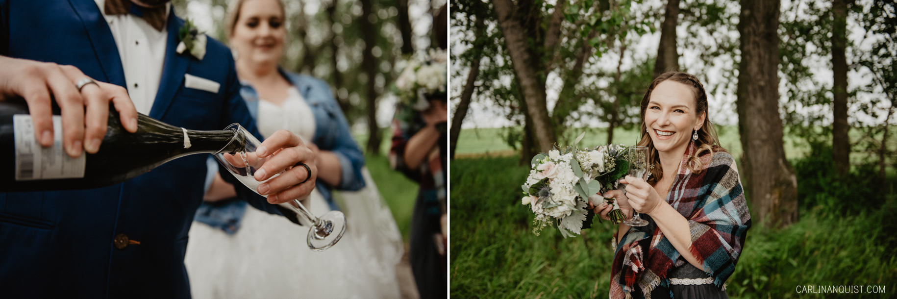 Champagne Toast | Calgary Wedding Photographer