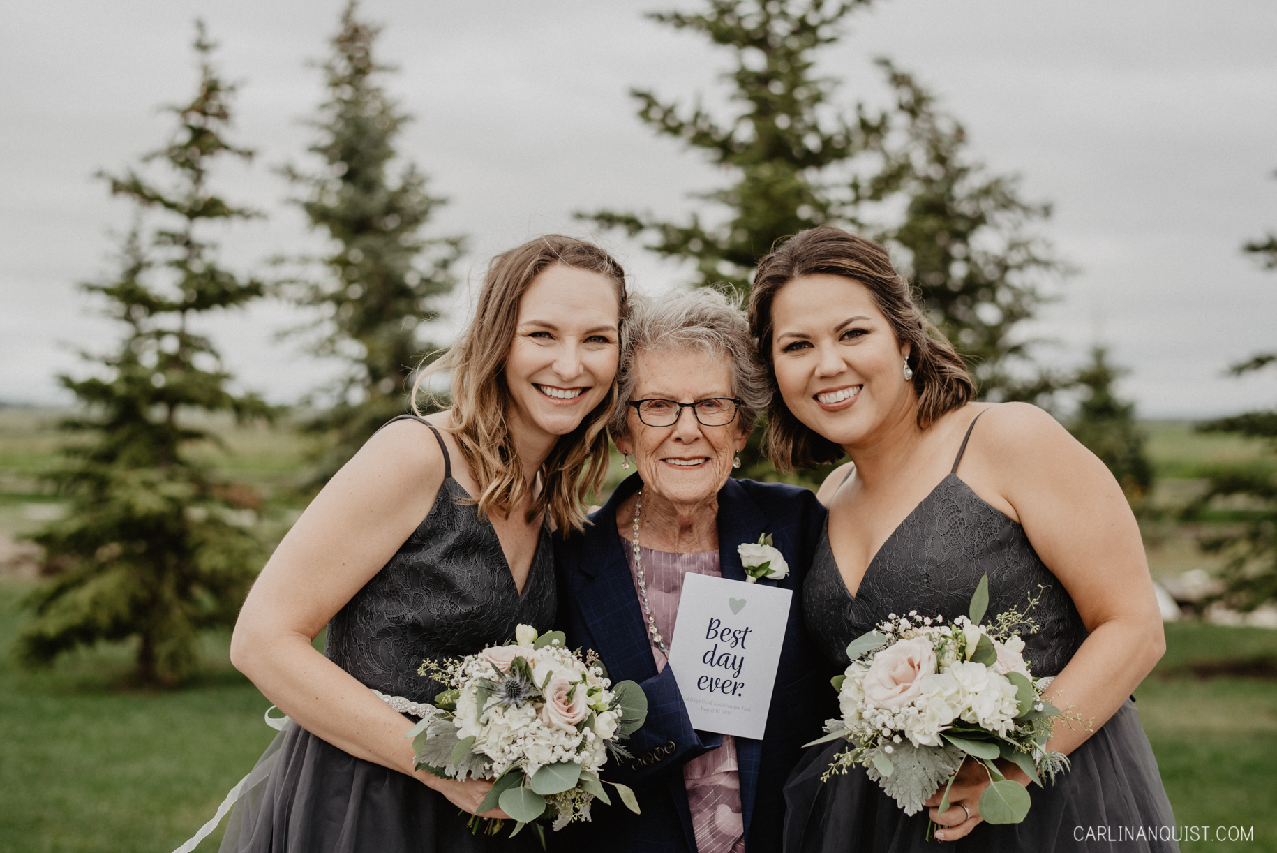 Bridesmaids with Grandma