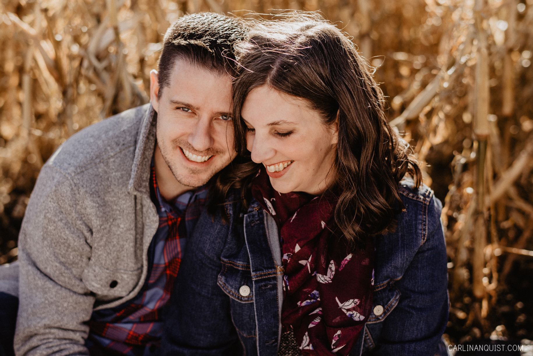 Couples Photo at Calgary Corn Maze