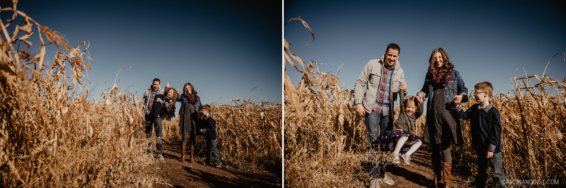 Calgary Corn Maze Family Photographer