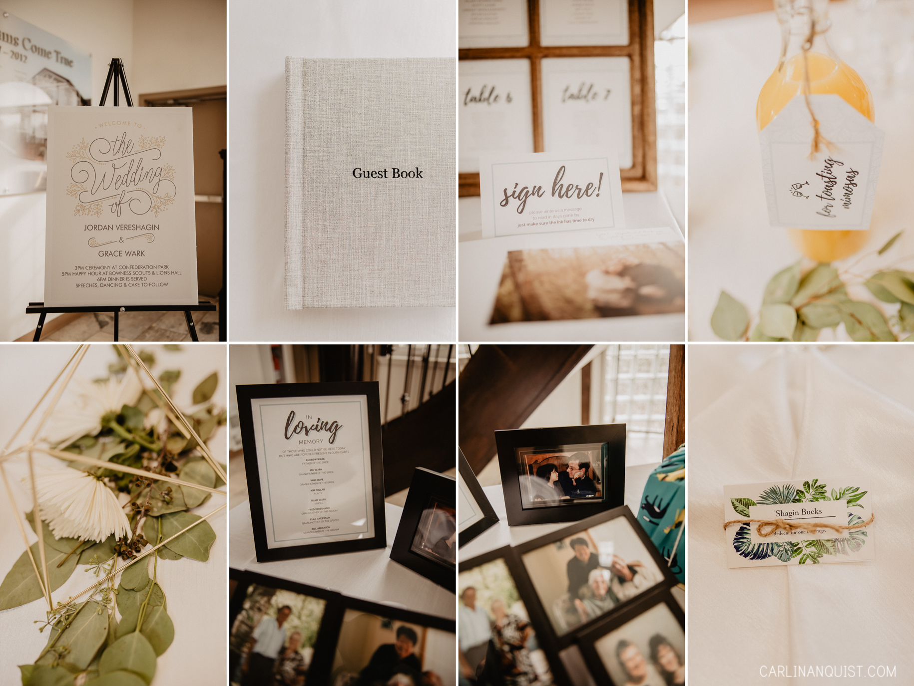 Reception Details | Bowness Scout Hall Wedding