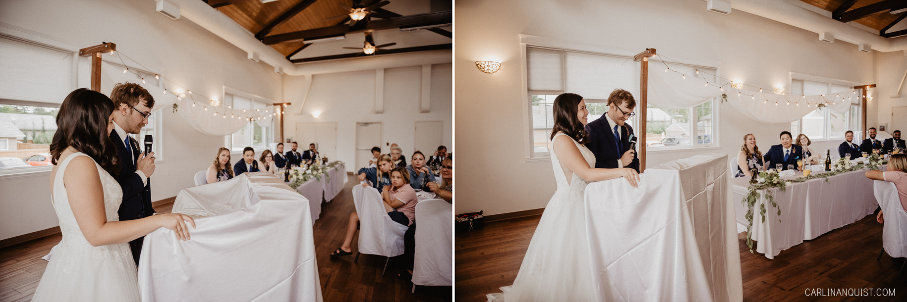 Bride & Groom Wedding Thank you | Bowness Scout Hall Wedding