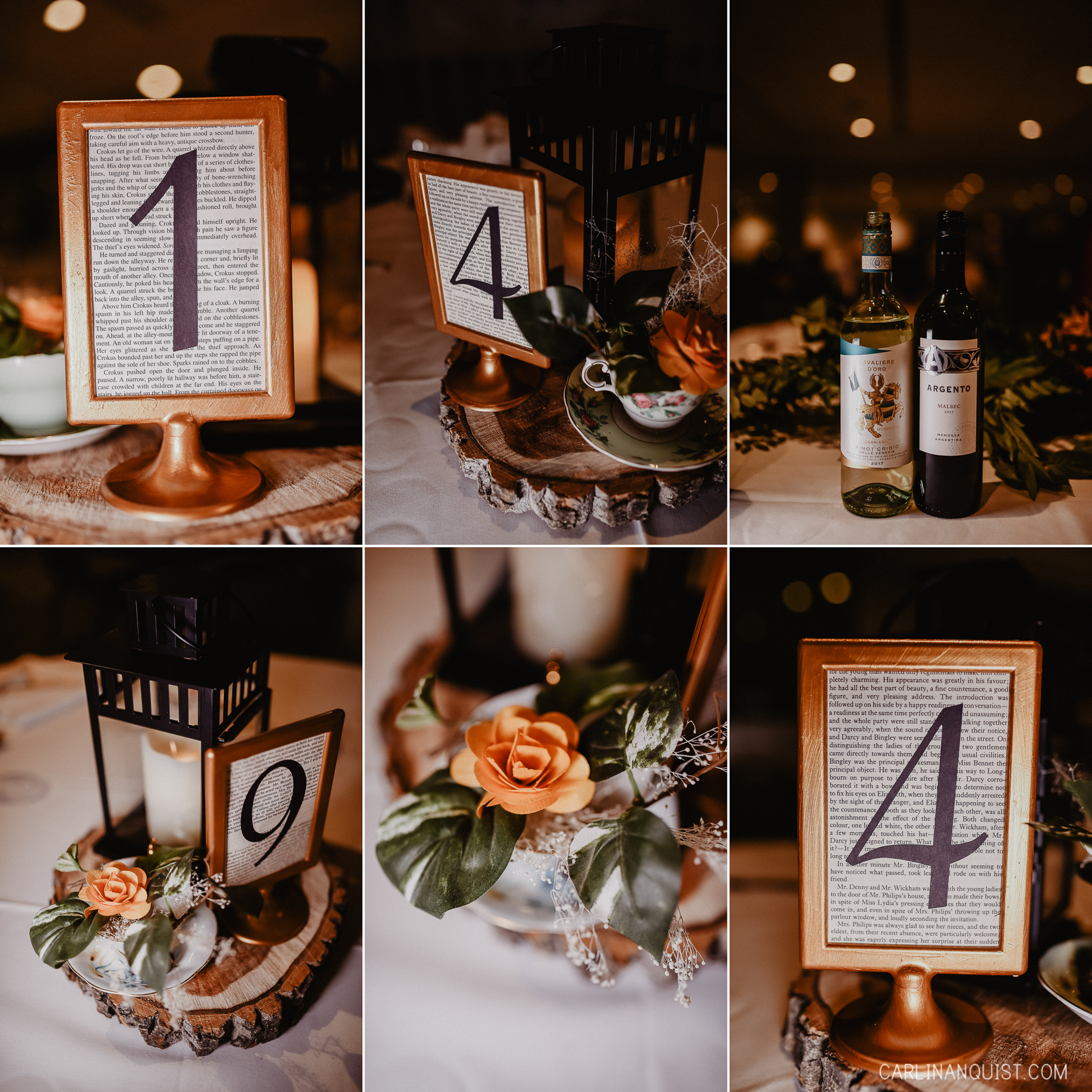 Table Centrepieces | Calgary Winter Club Wedding Photographer