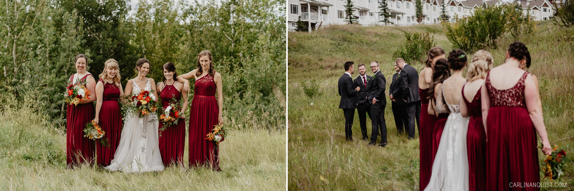 Bride & Bridesmaids | Calgary Wedding Photographers