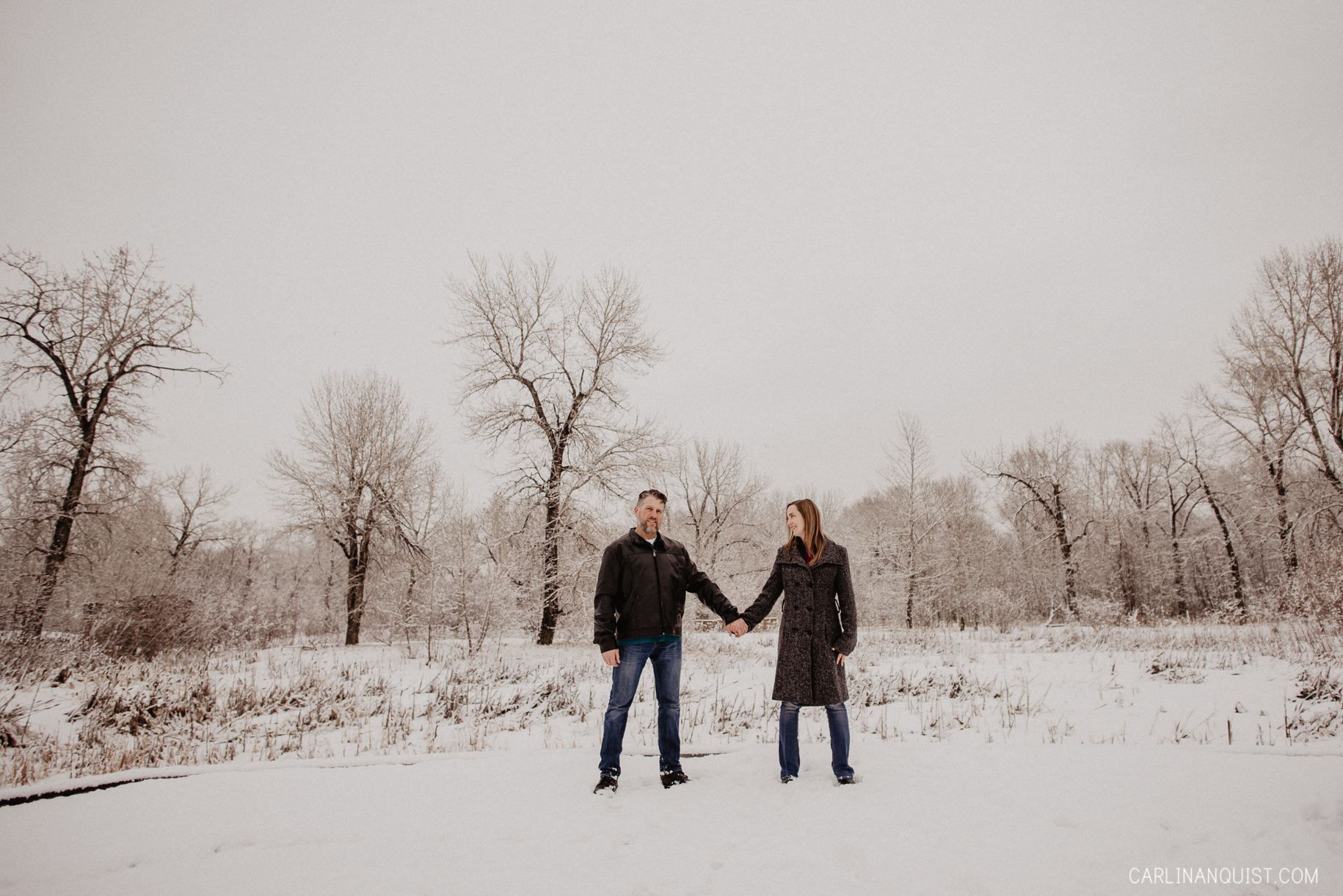 Winter Engagement Photos Calgary